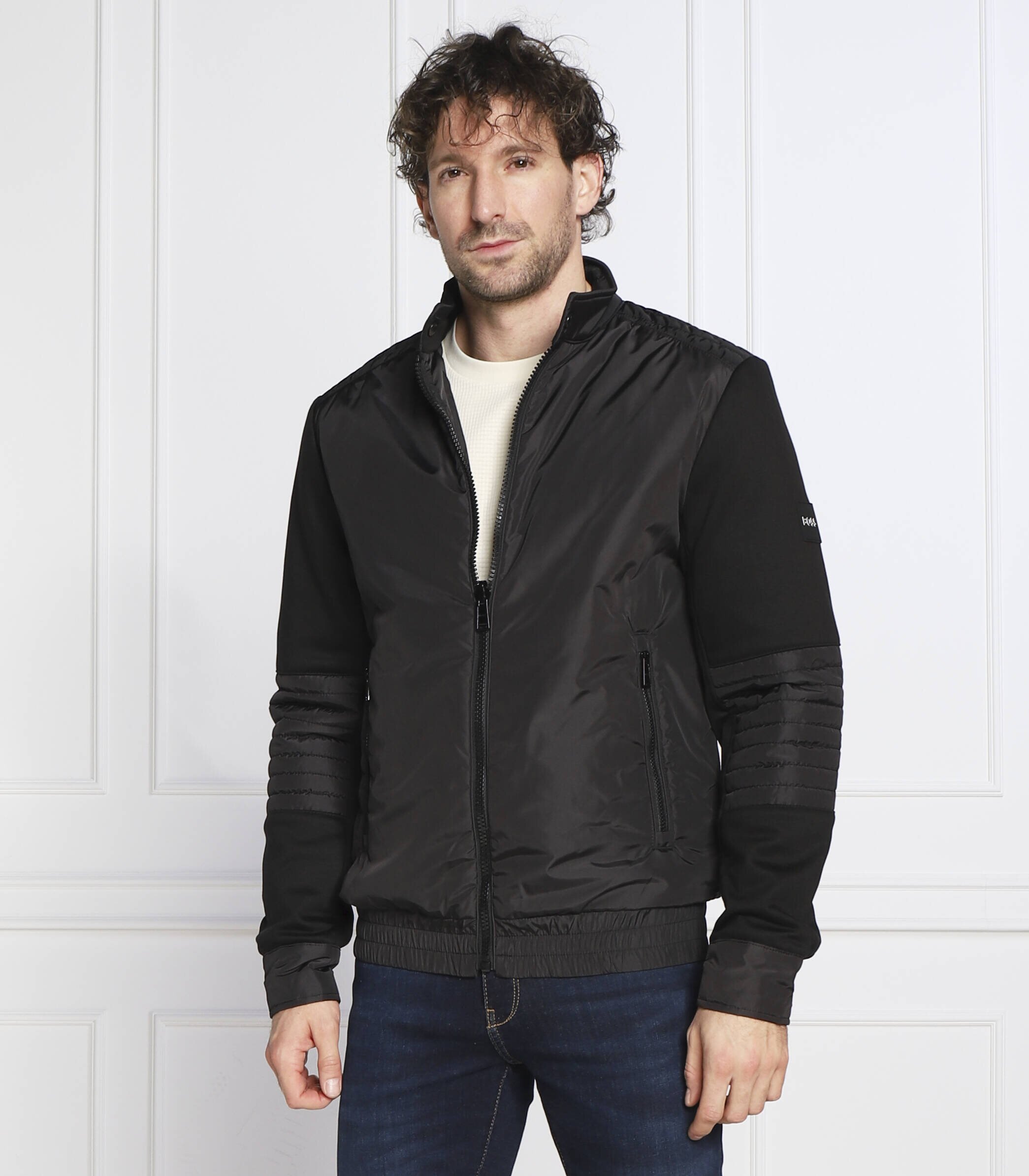 BOSS BLACK Cu două fețe geacă Shepherd | Regular Fit | mercerizat