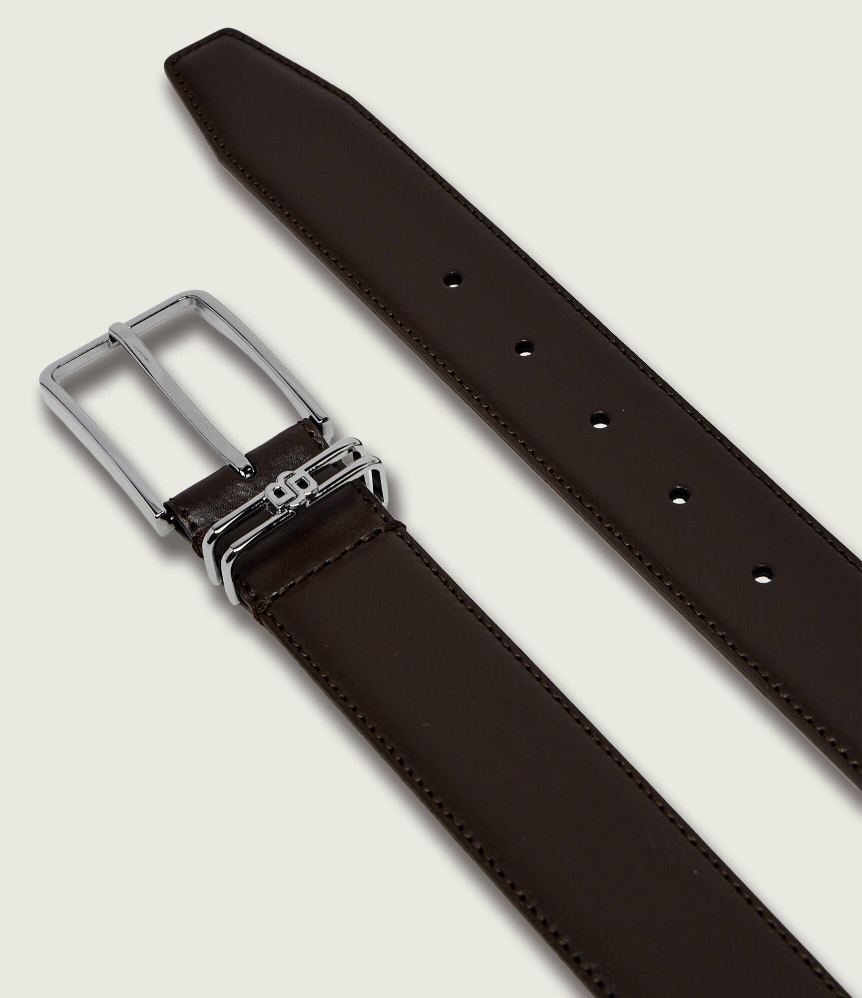 BOSS BLACK Curea de piele Vitul_B-Loop-St_Sz35
