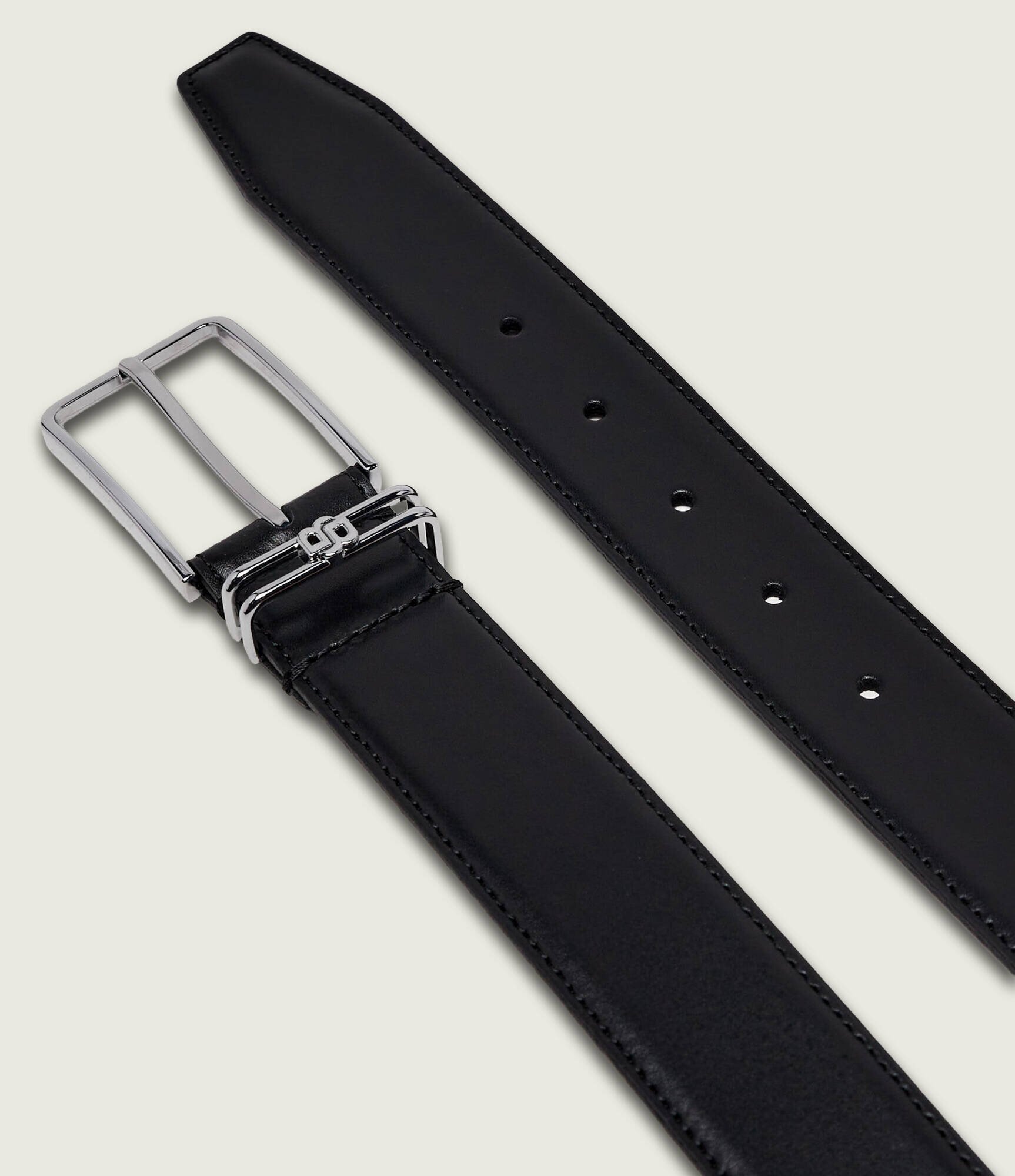 BOSS BLACK Curea de piele Vitul_B-Loop-St_Sz35