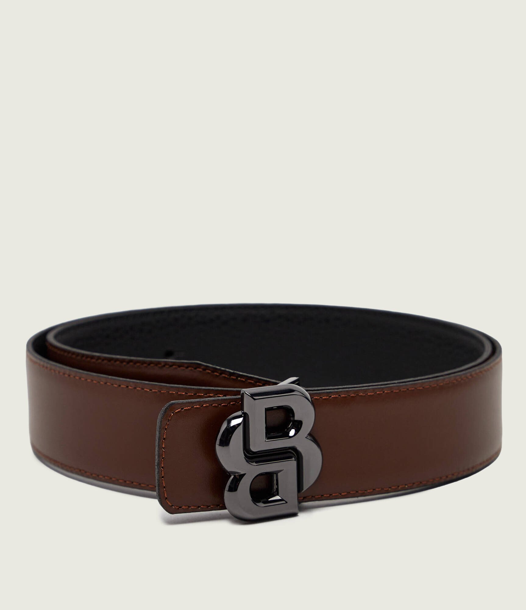 BOSS BLACK Curea din piele cu două fețe B_Icon