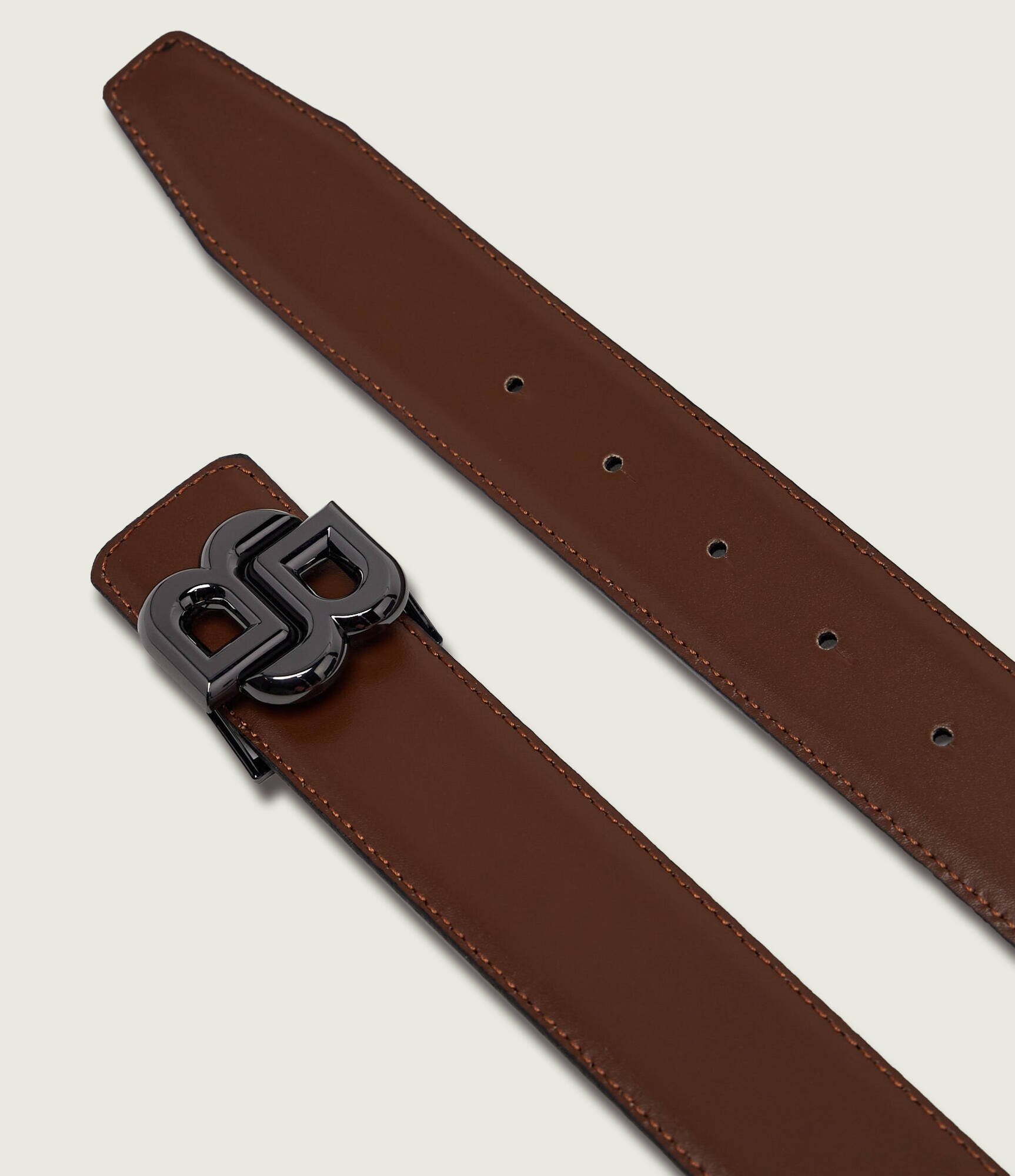 BOSS BLACK Curea din piele cu două fețe B_Icon