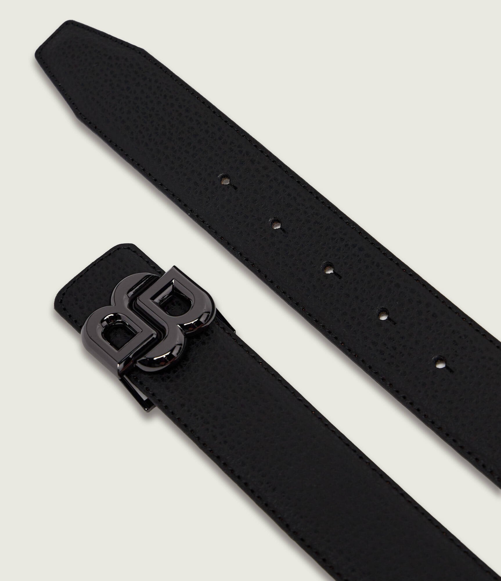 BOSS BLACK Curea din piele cu două fețe B_Icon