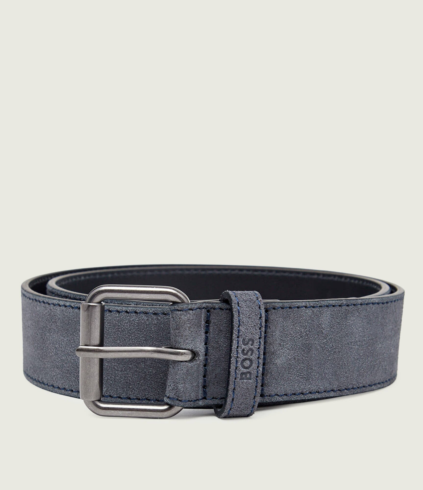 BOSS BLACK Curea Narun-Sd-St_Sz35 | piele întoarsă