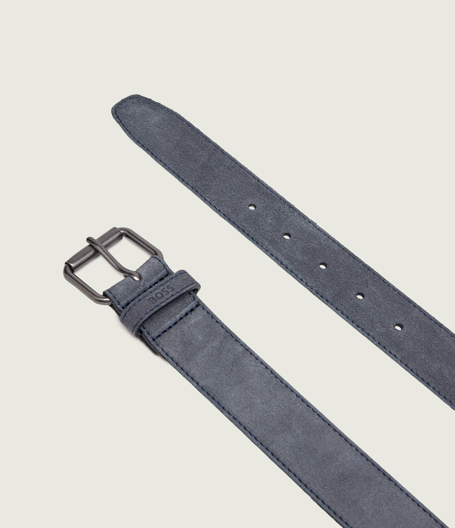BOSS BLACK Curea Narun-Sd-St_Sz35 | piele întoarsă
