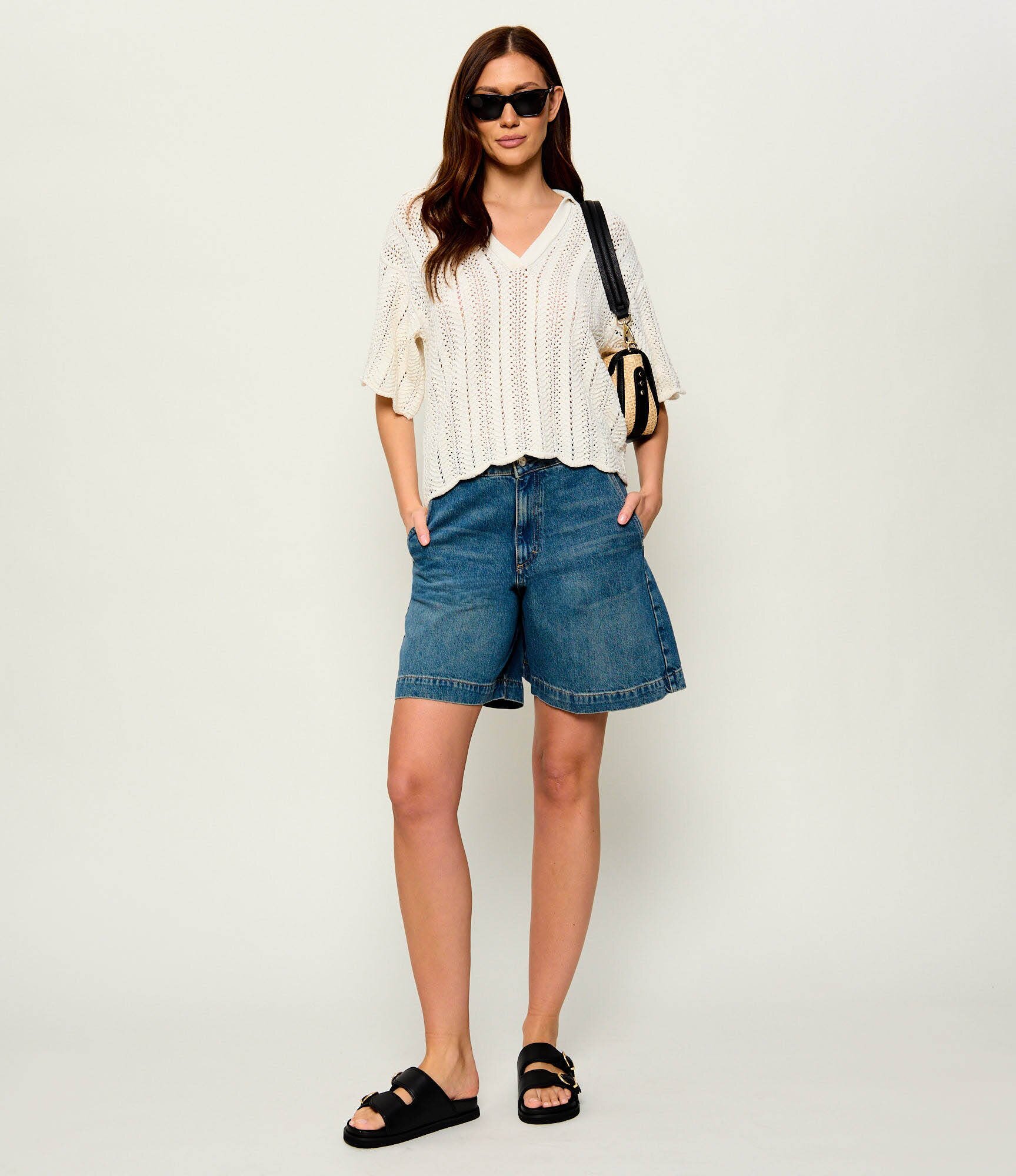 BOSS BLACK De blugi bermude Allexy | Relaxed fit