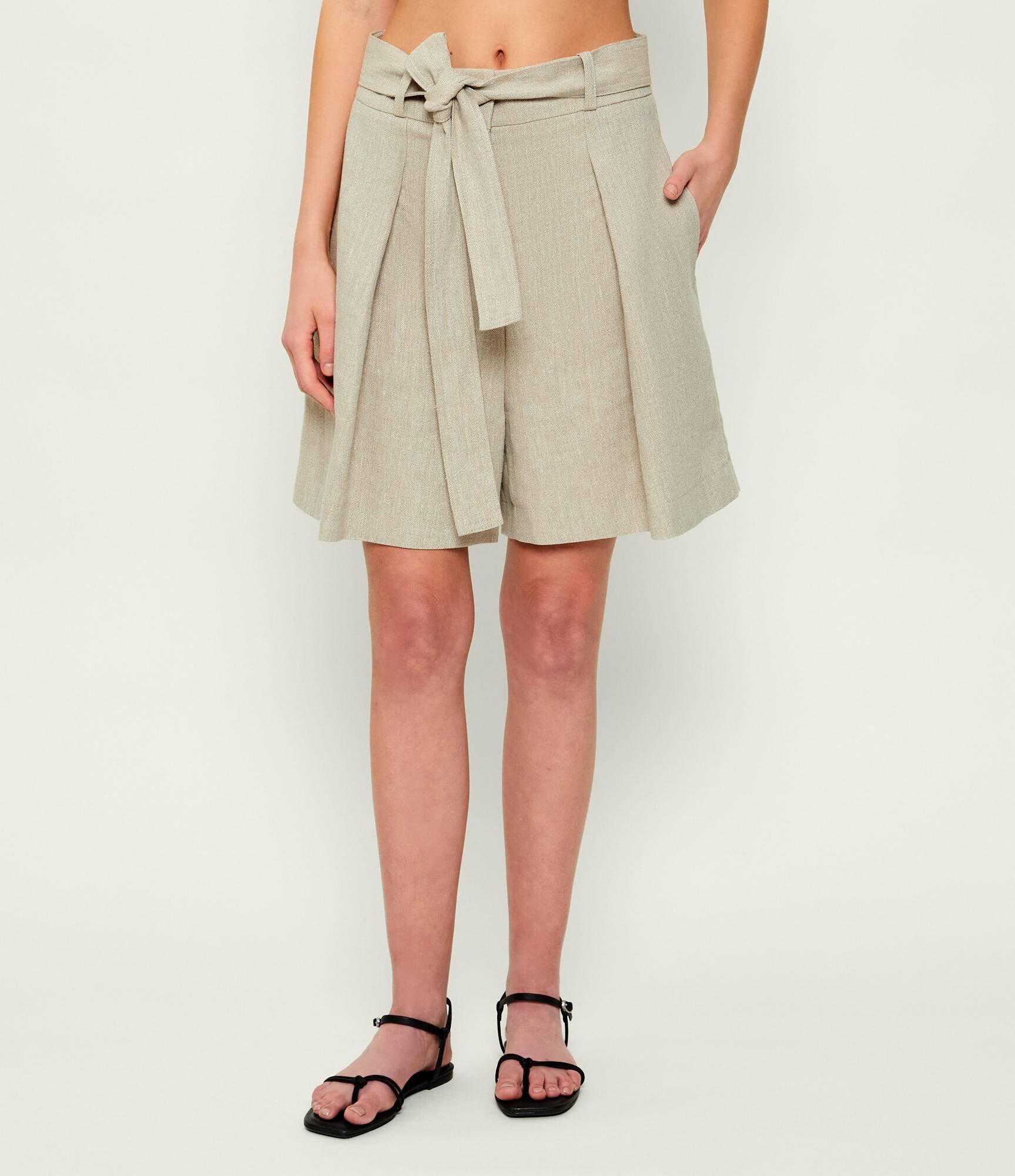 BOSS BLACK De in bermude + curea Tojuna | Relaxed fit