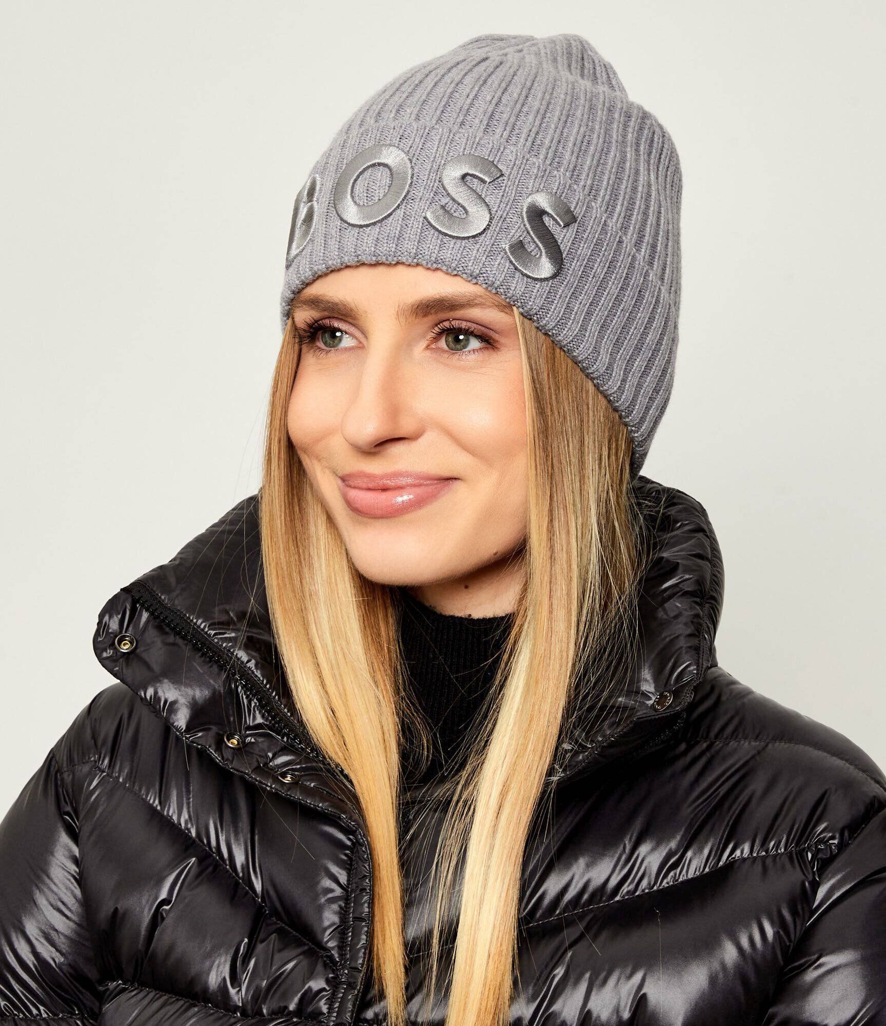 BOSS BLACK De lână căciulă Lara