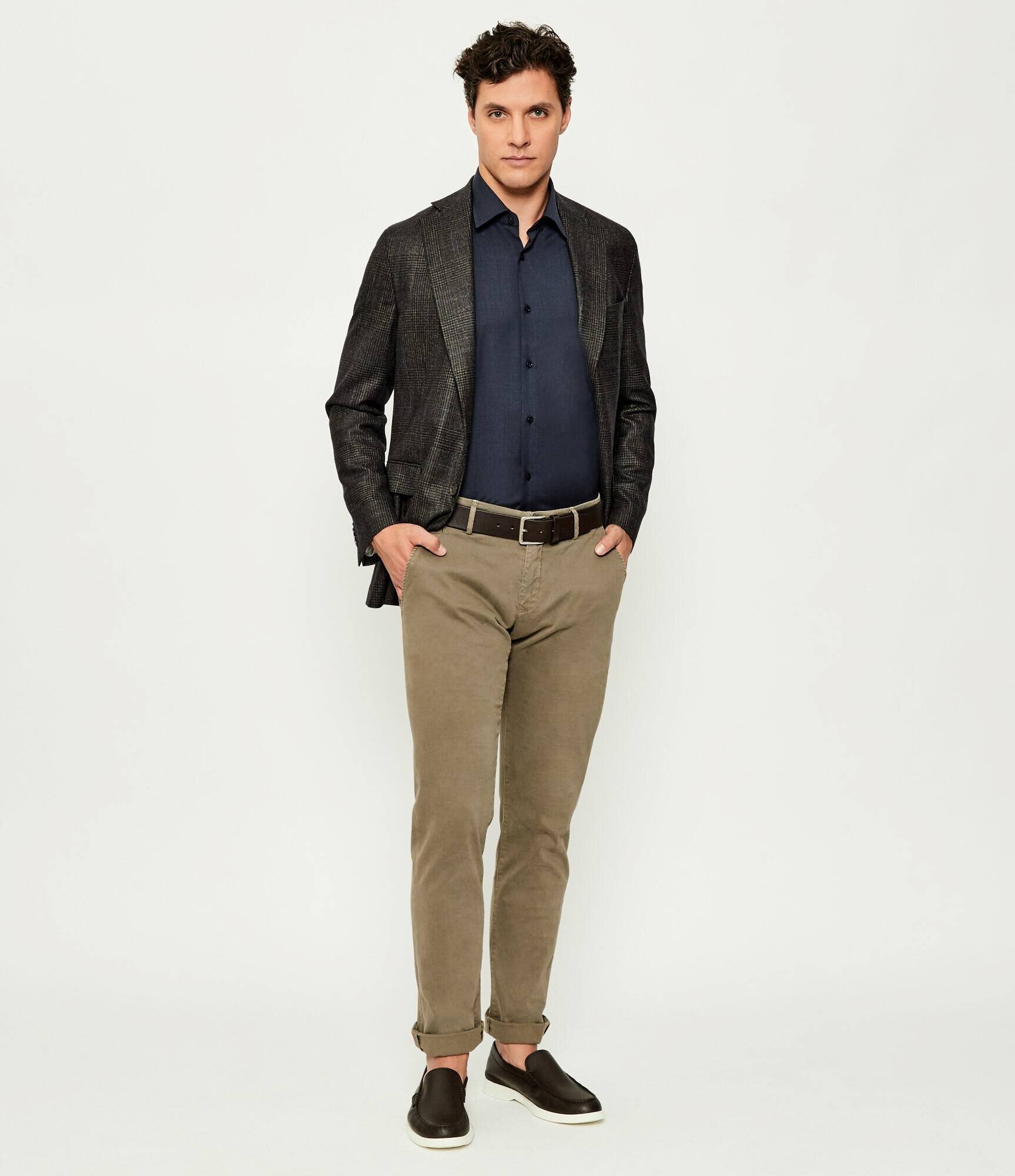 BOSS BLACK De lână cămașă H-JOE-kent-C1-214 | regular fit