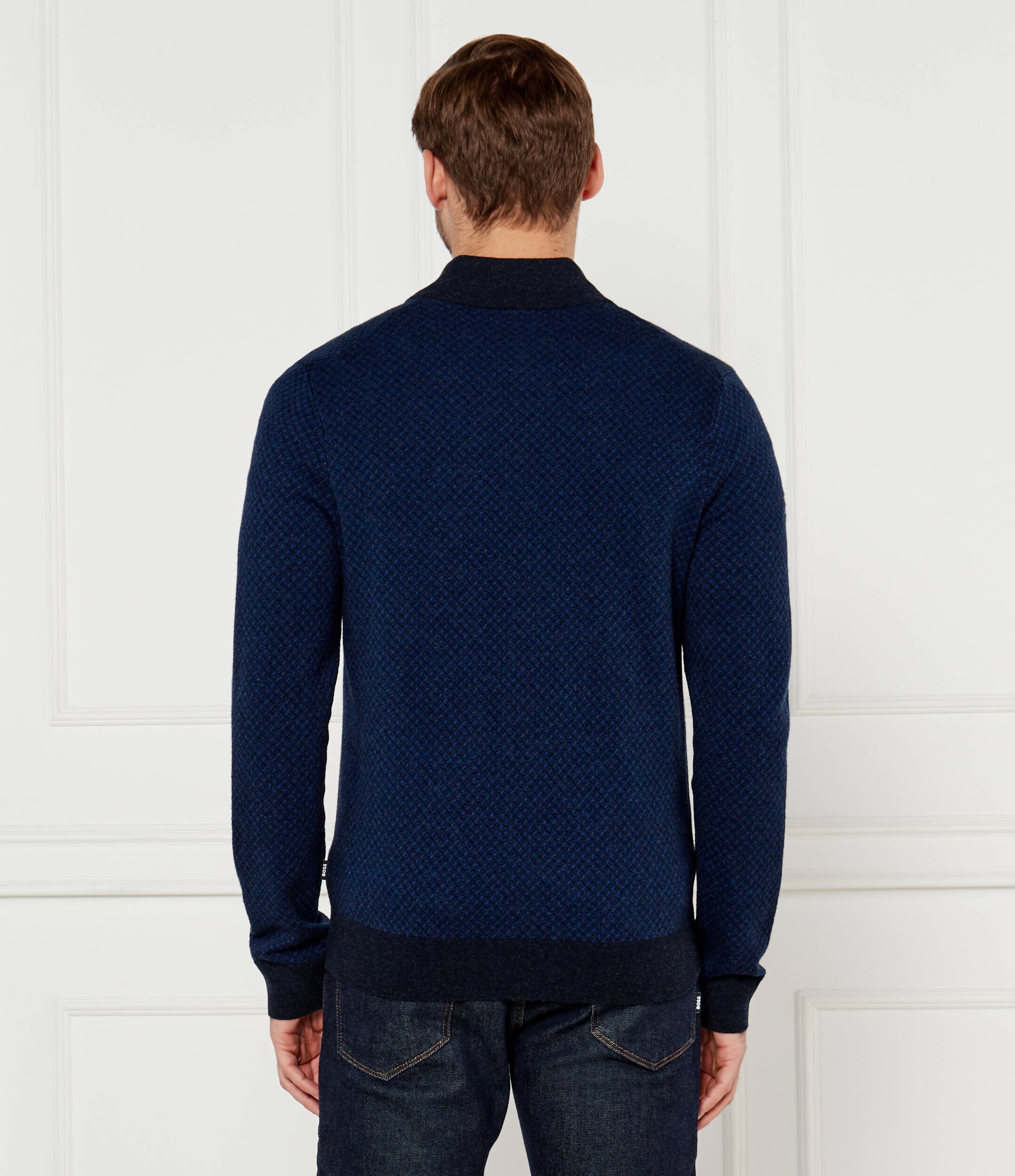 BOSS BLACK De lână cardigan H-Eltorno | Regular Fit