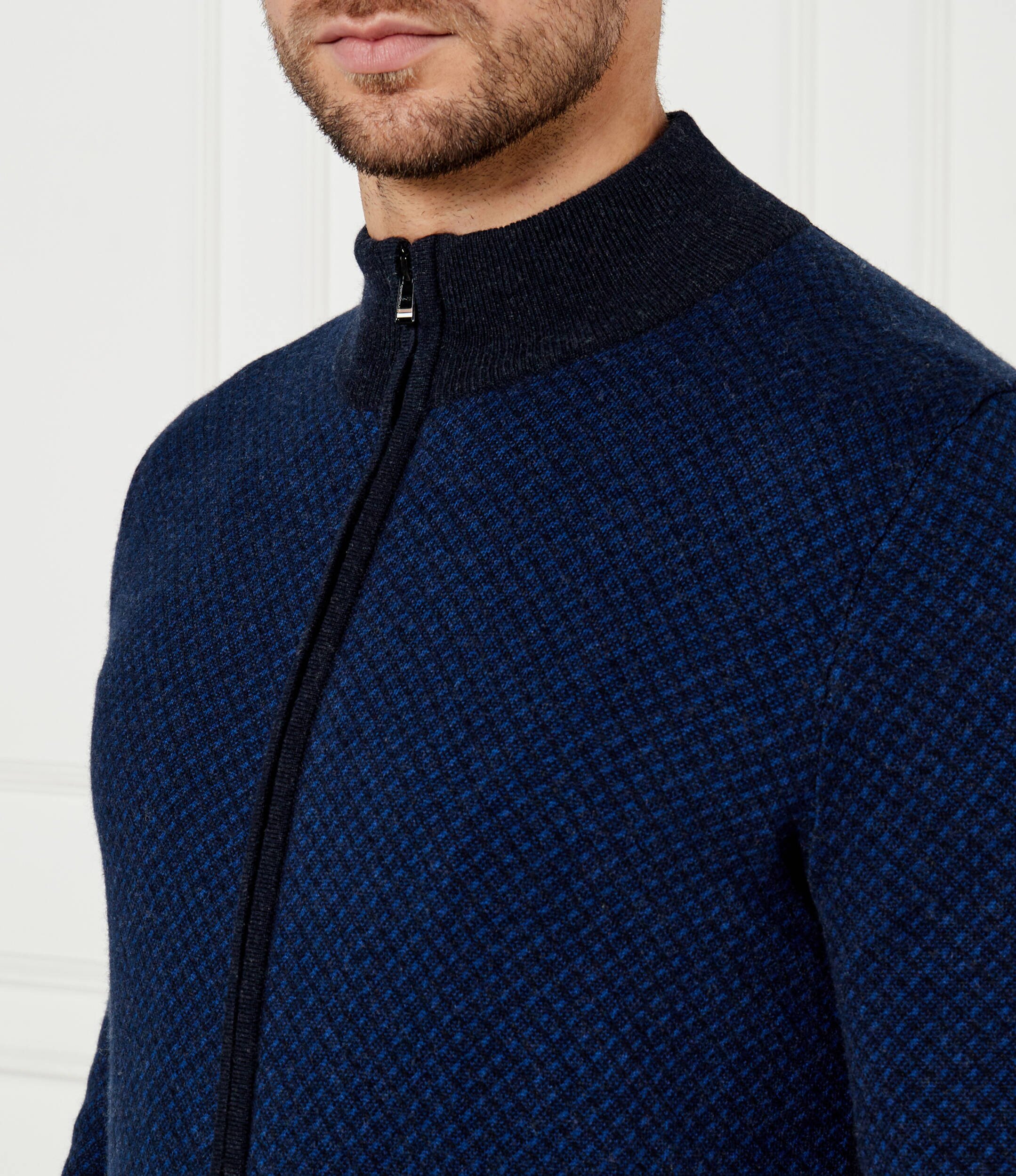 BOSS BLACK De lână cardigan H-Eltorno | Regular Fit
