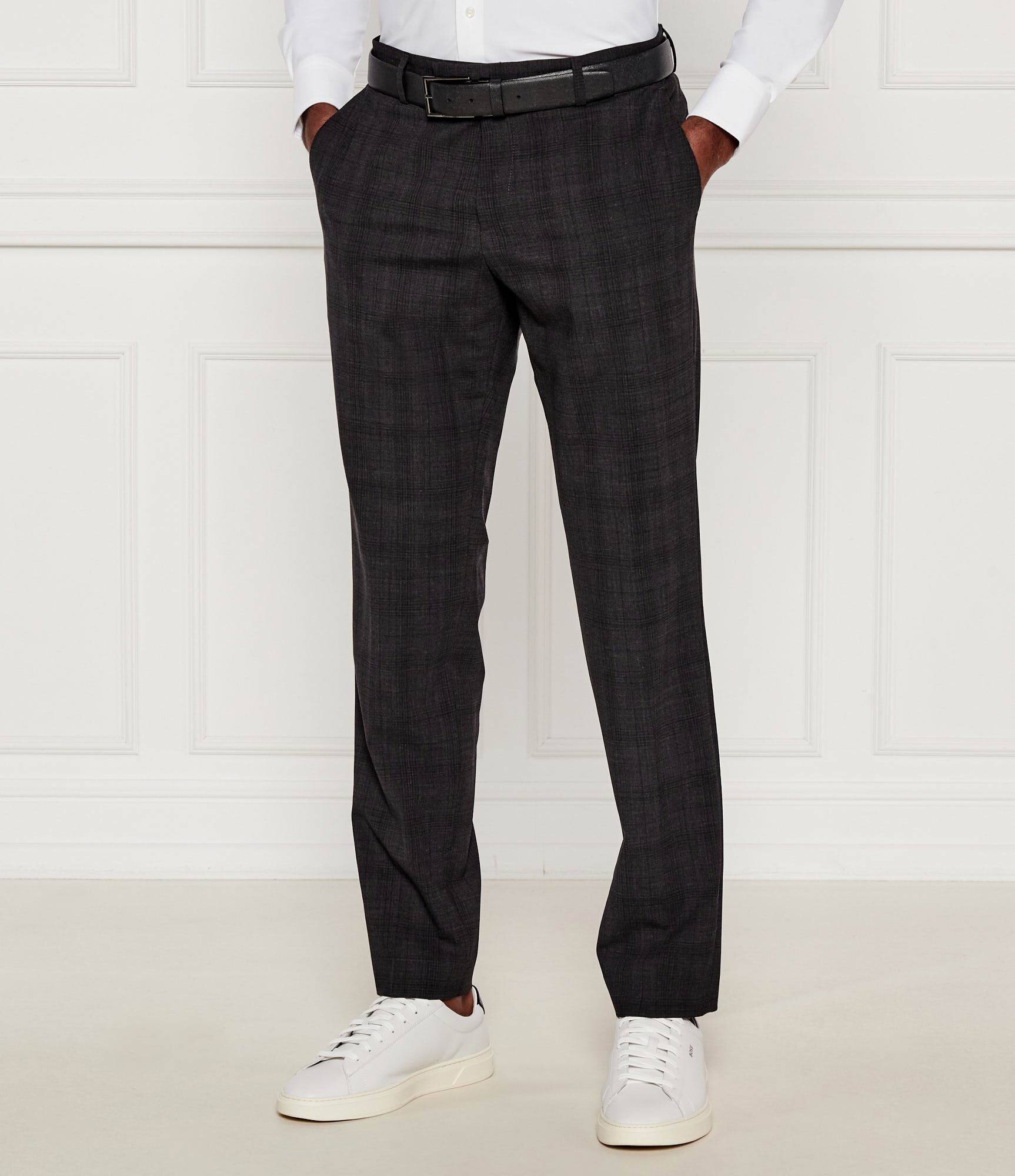 BOSS BLACK De lână costum P-Huge-2Pcs-252 | Slim Fit