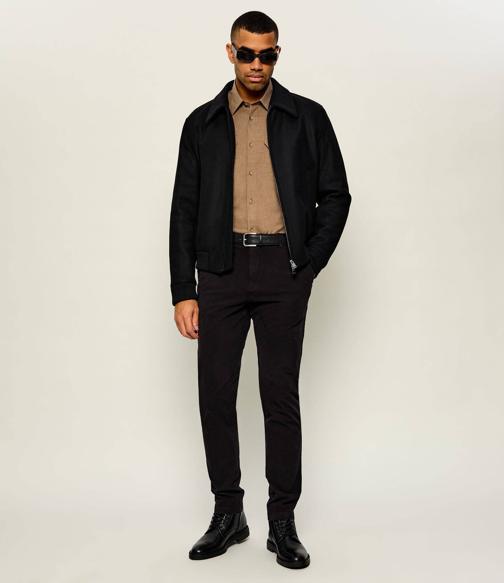 BOSS BLACK De lână geacă H-Charly-264 | Relaxed fit
