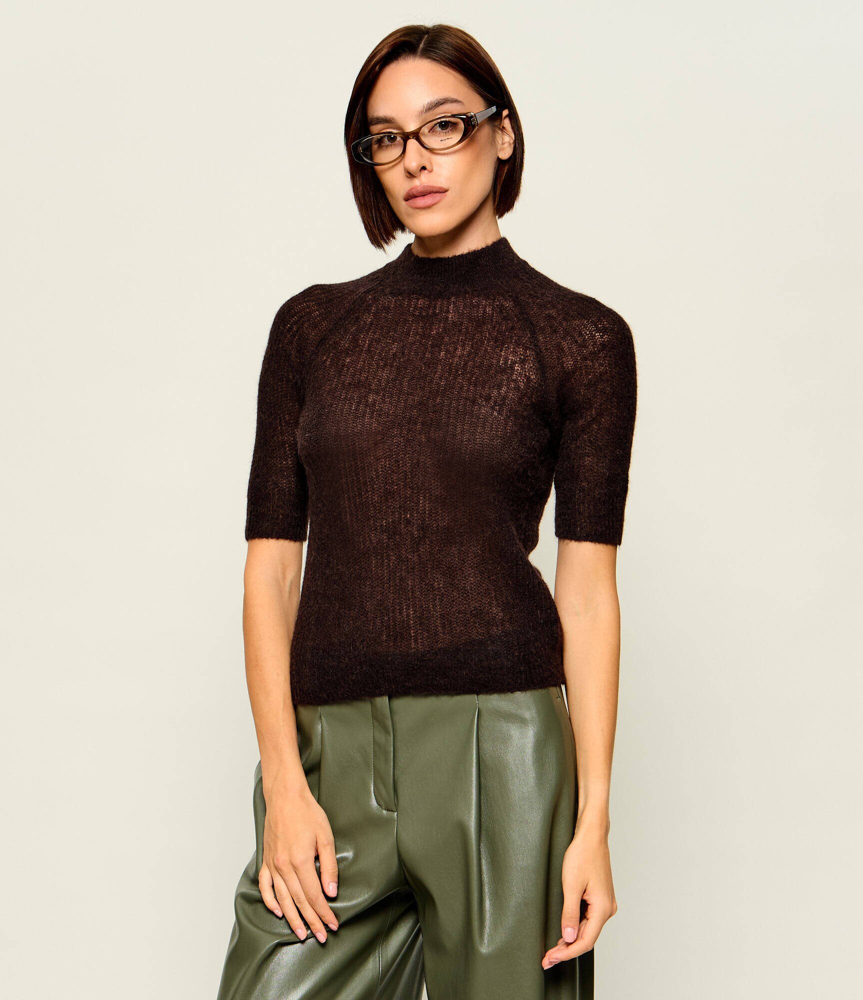 BOSS BLACK De lână guler înalt Fewe | Slim Fit