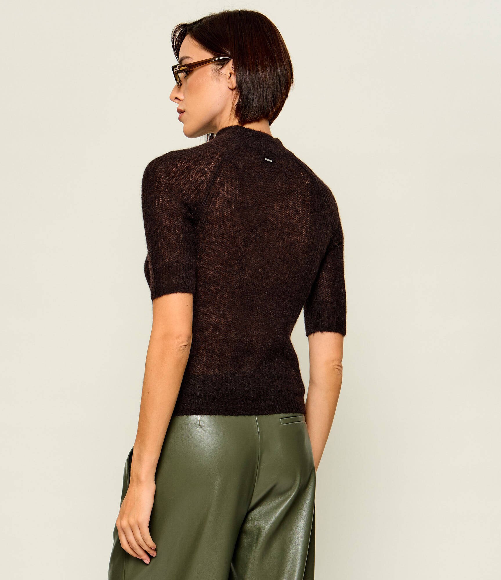 BOSS BLACK De lână guler înalt Fewe | Slim Fit