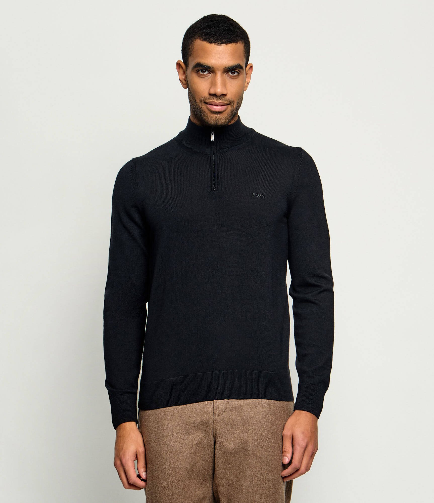 BOSS BLACK De lână guler înalt H-Ebenji-L | Slim Fit
