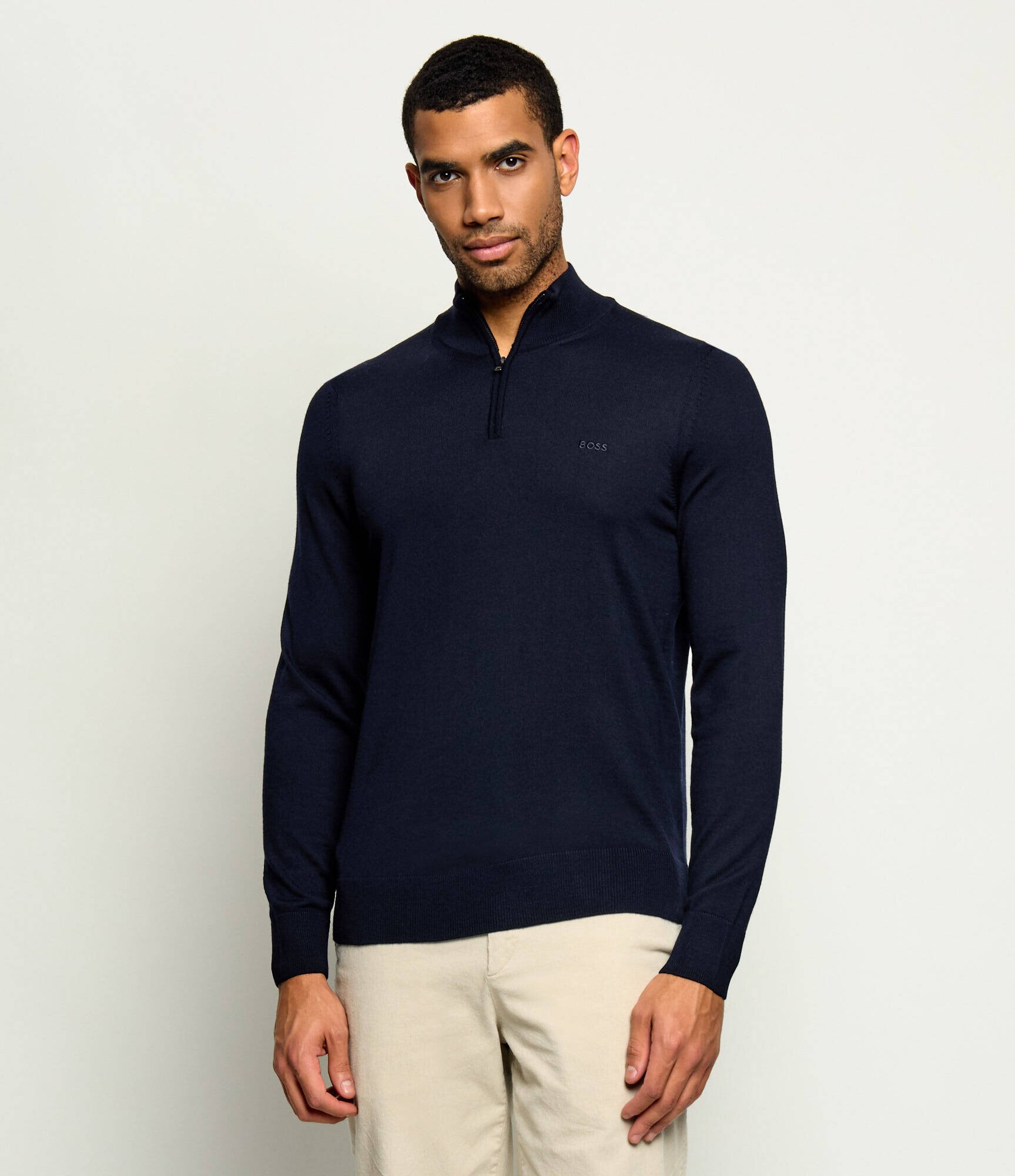 BOSS BLACK De lână guler înalt H-Ebenji-L | Slim Fit