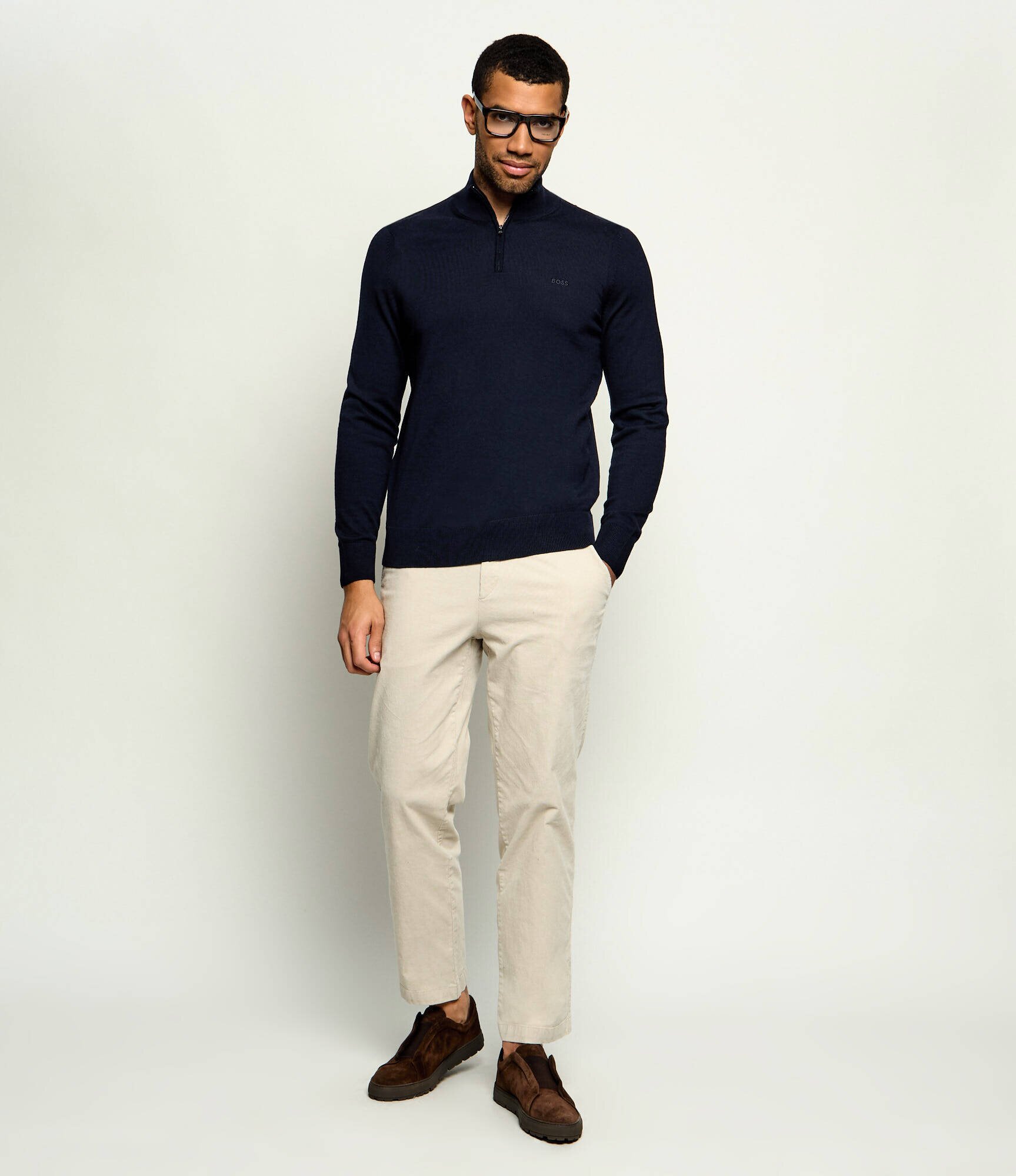 BOSS BLACK De lână guler înalt H-Ebenji-L | Slim Fit