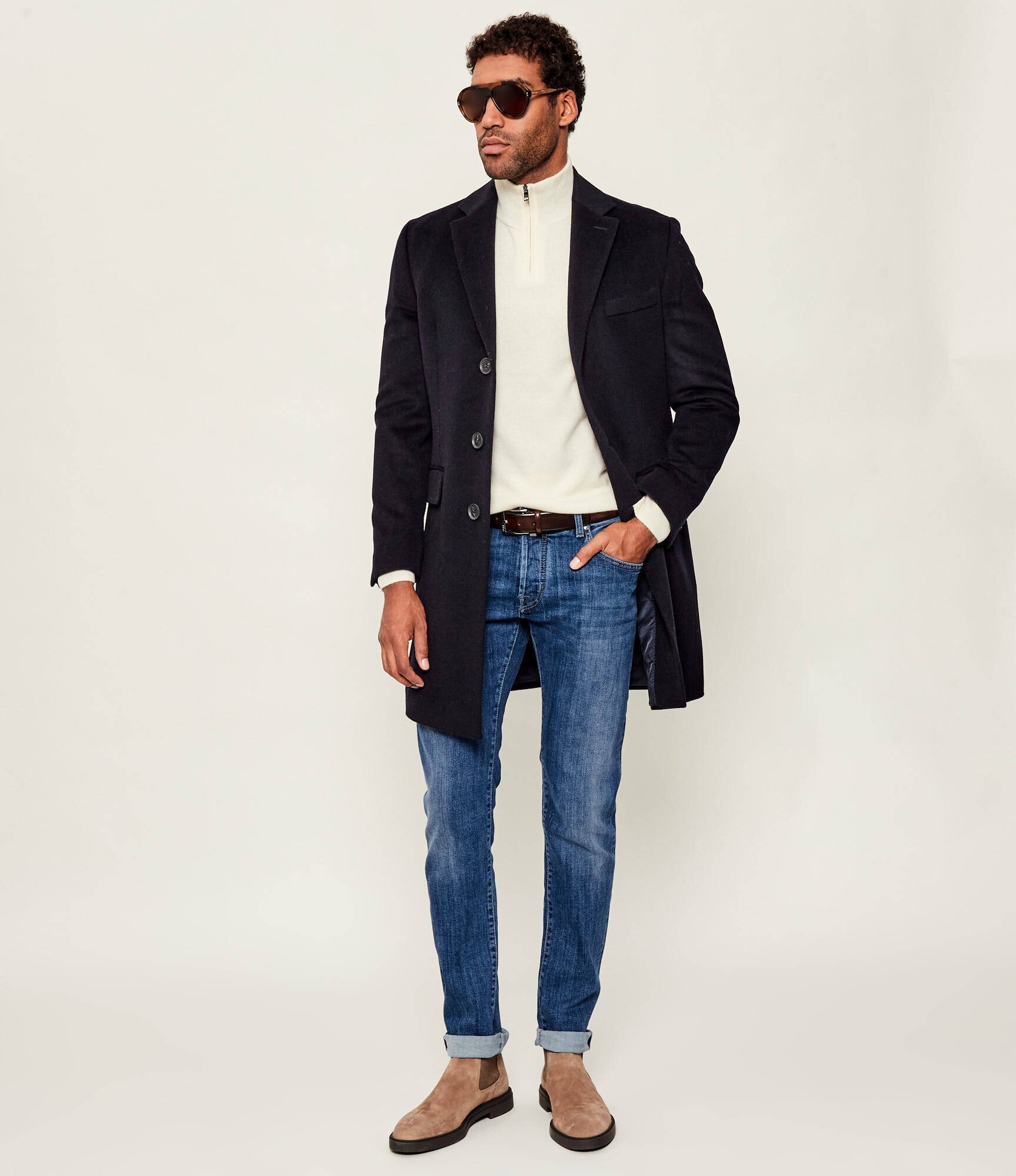 BOSS BLACK De lână guler înalt H-Hemarlo | regular fit cu adaos de cașmir