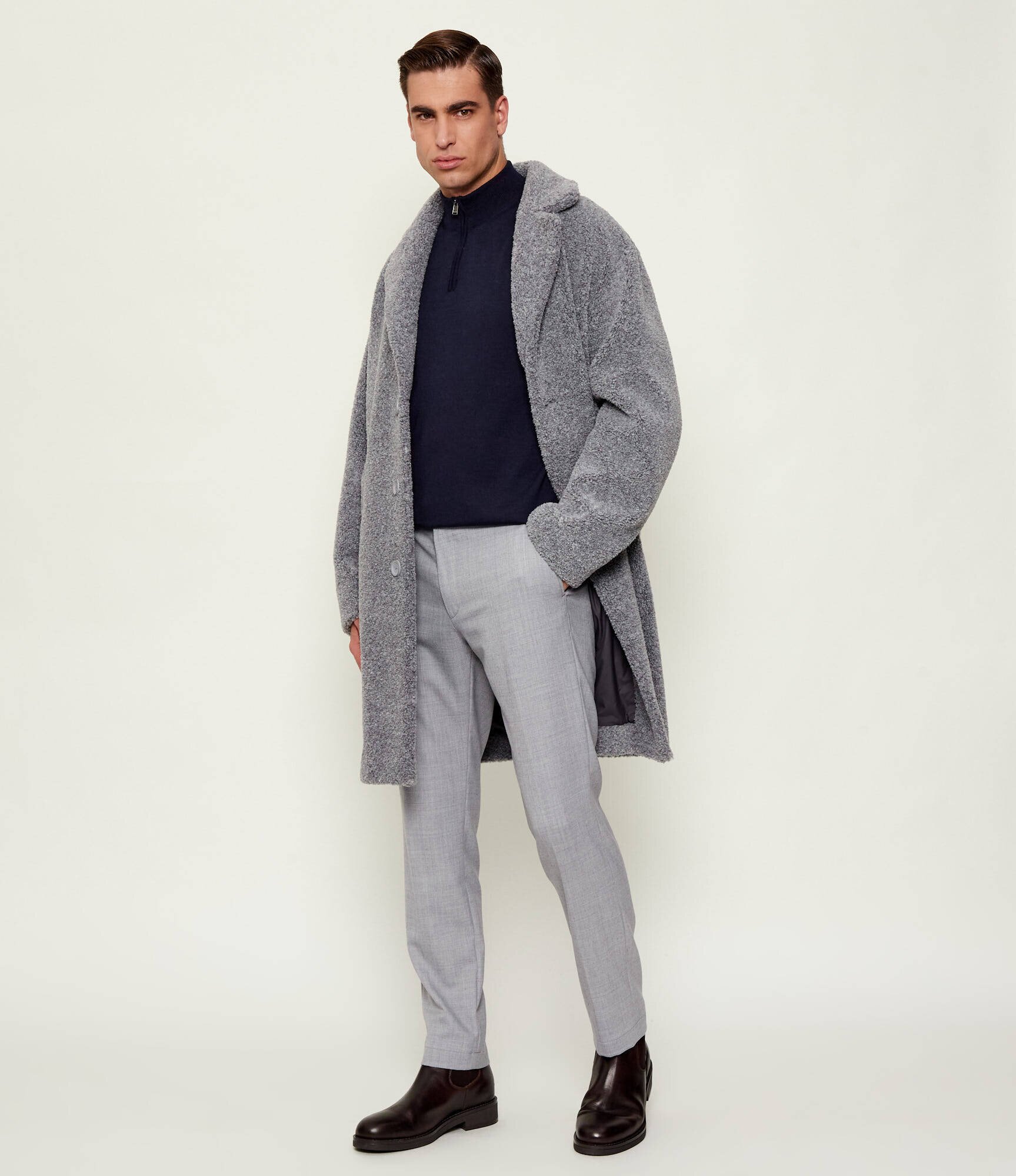 BOSS BLACK De lână maletă Ebenji | Regular Fit