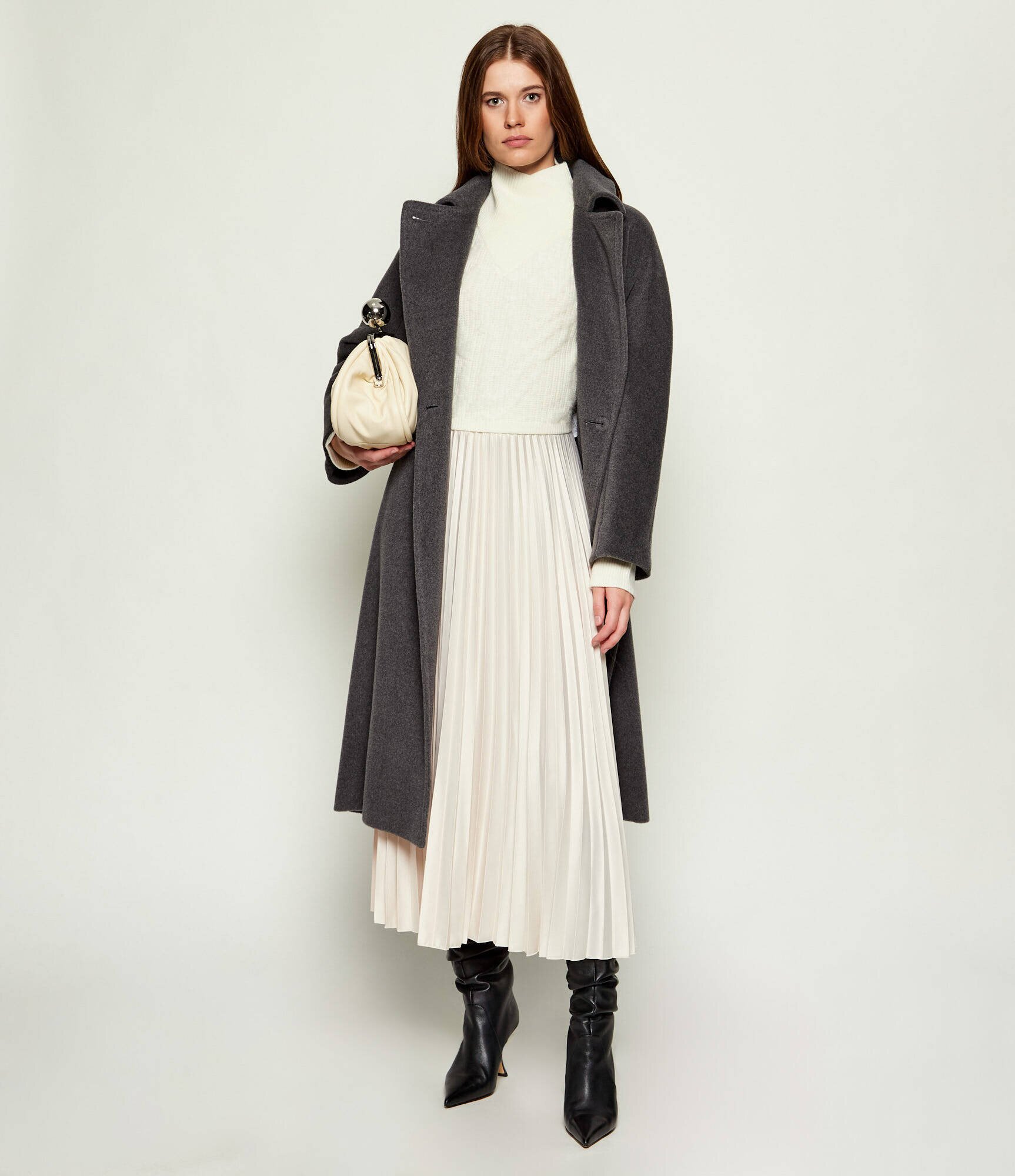 BOSS BLACK De lână maletă Fisura | Cropped Fit