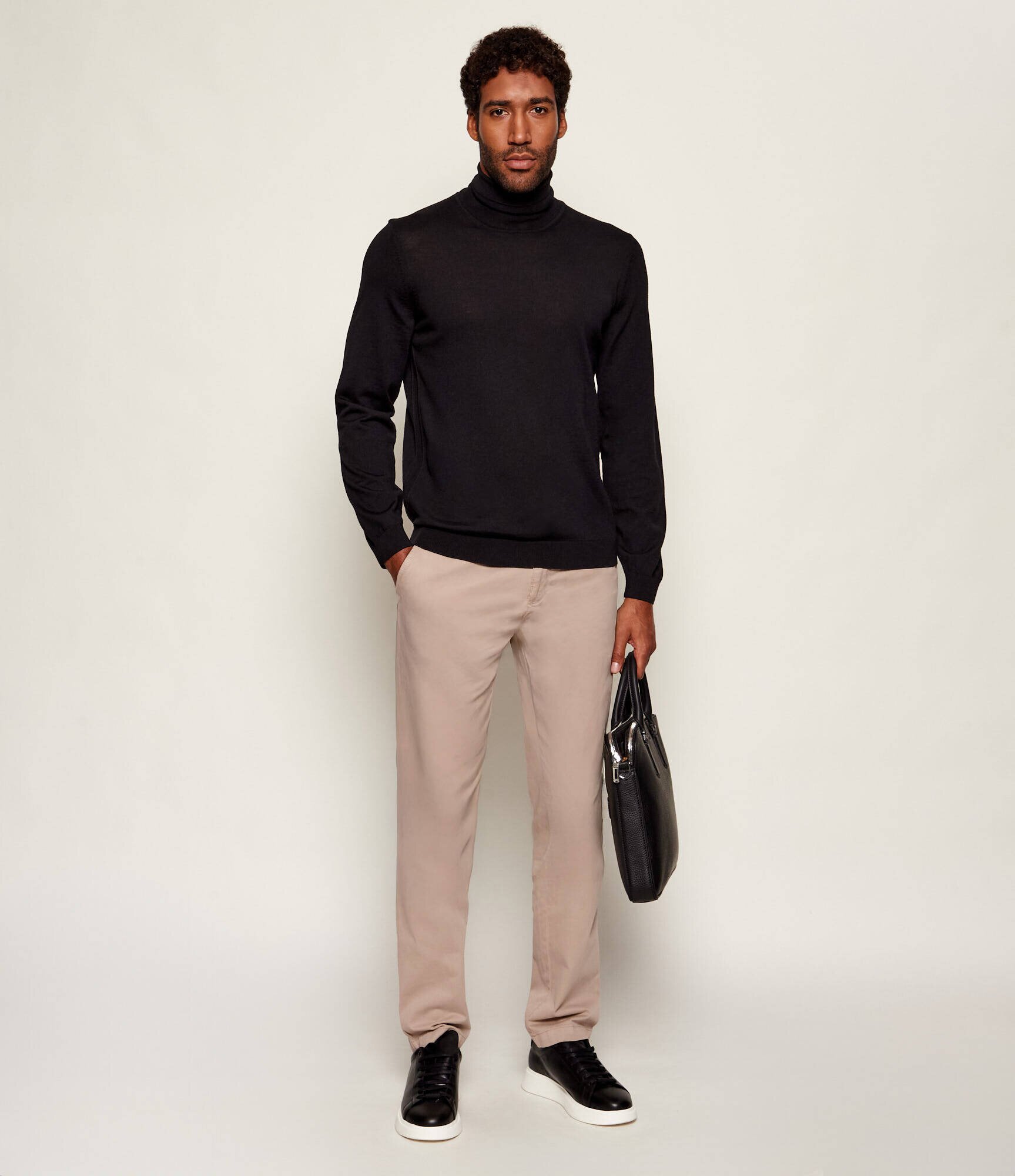 BOSS BLACK de lână maletă musso-p | slim fit