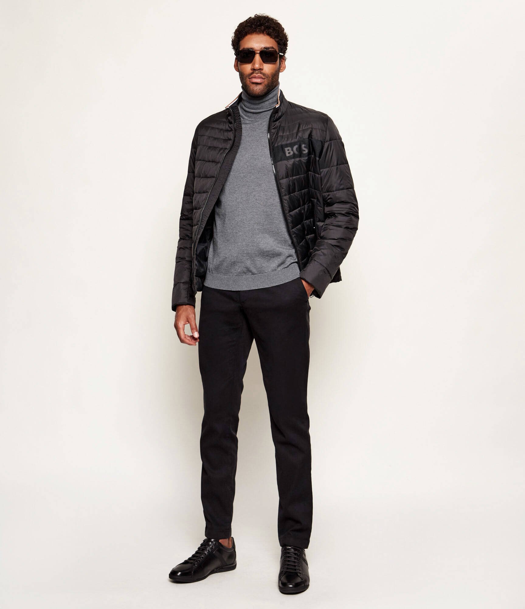BOSS BLACK de lână maletă musso-p | slim fit