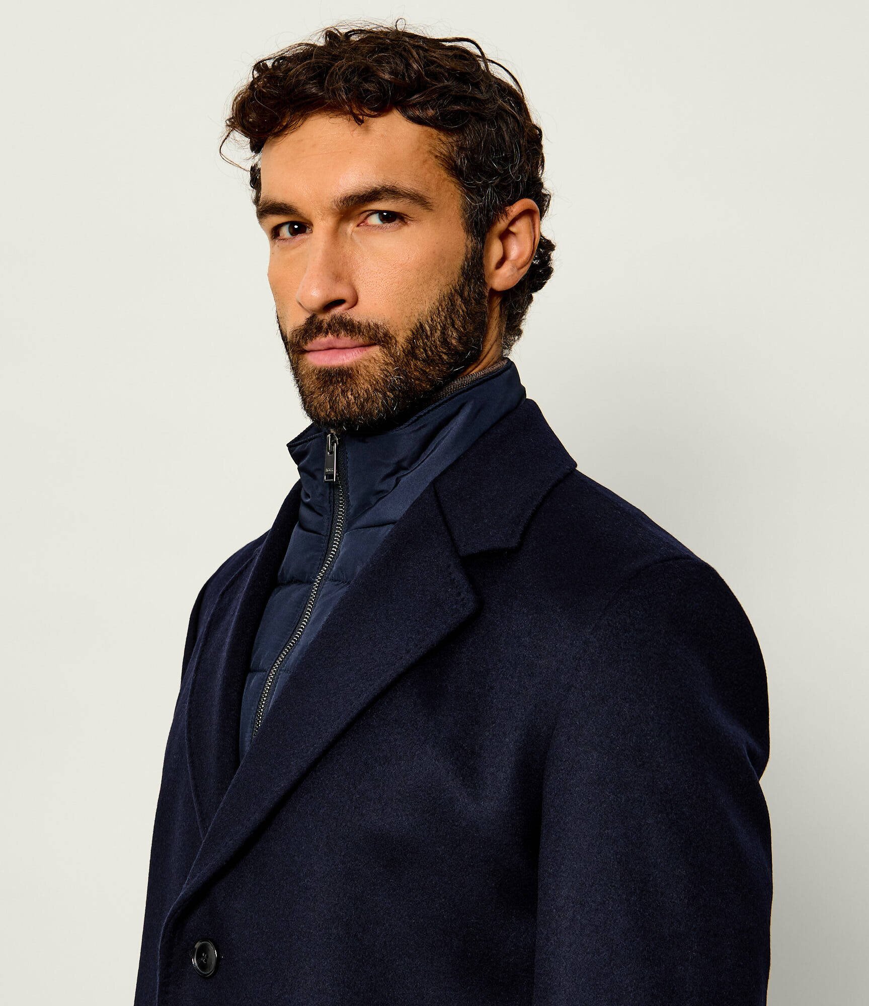BOSS BLACK De lână palton 2 în 1 H-Jared-BIB-264 cu adaos de cașmir