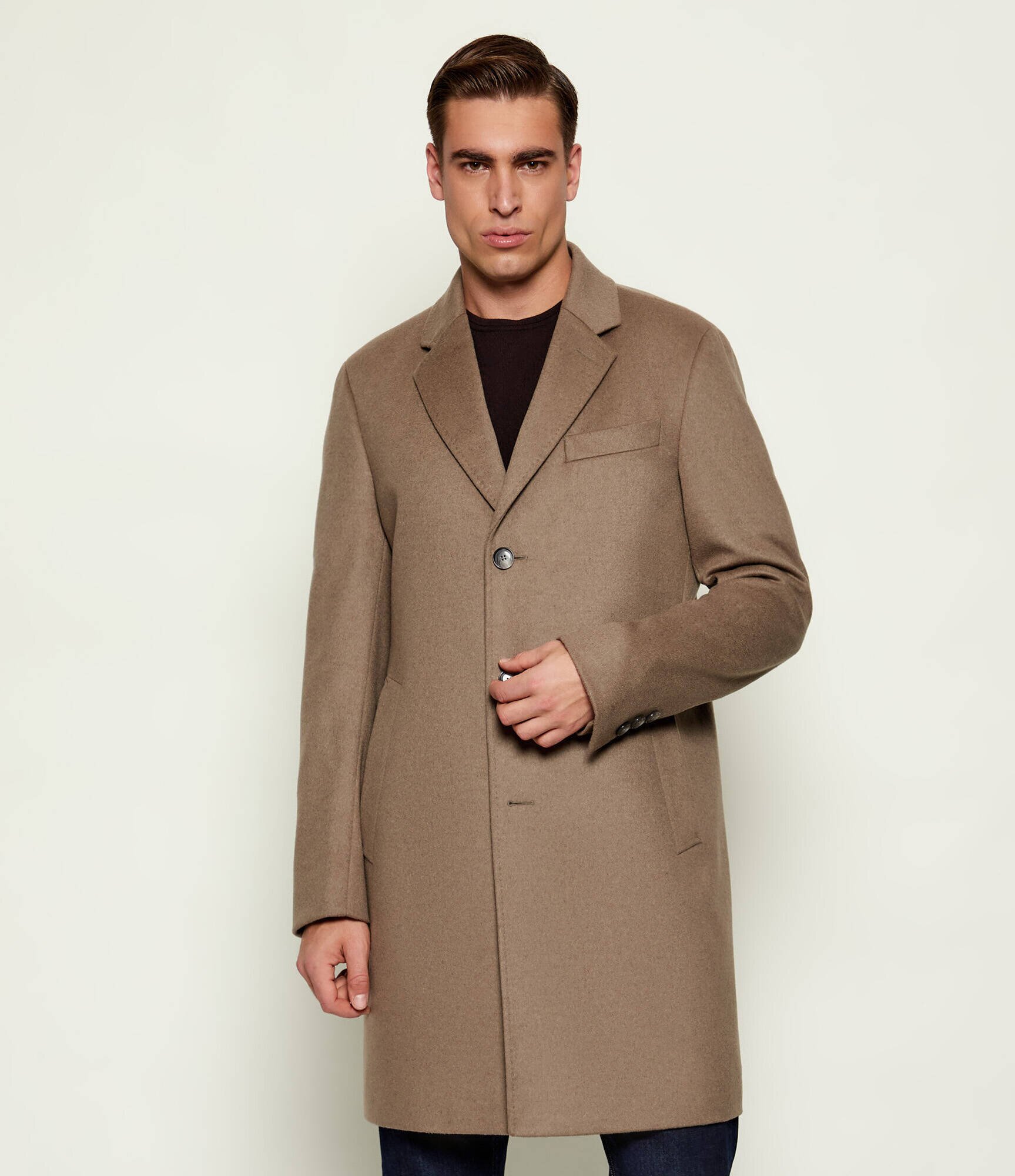 BOSS BLACK De lână palton H-Hyde-254 cu adaos de cașmir