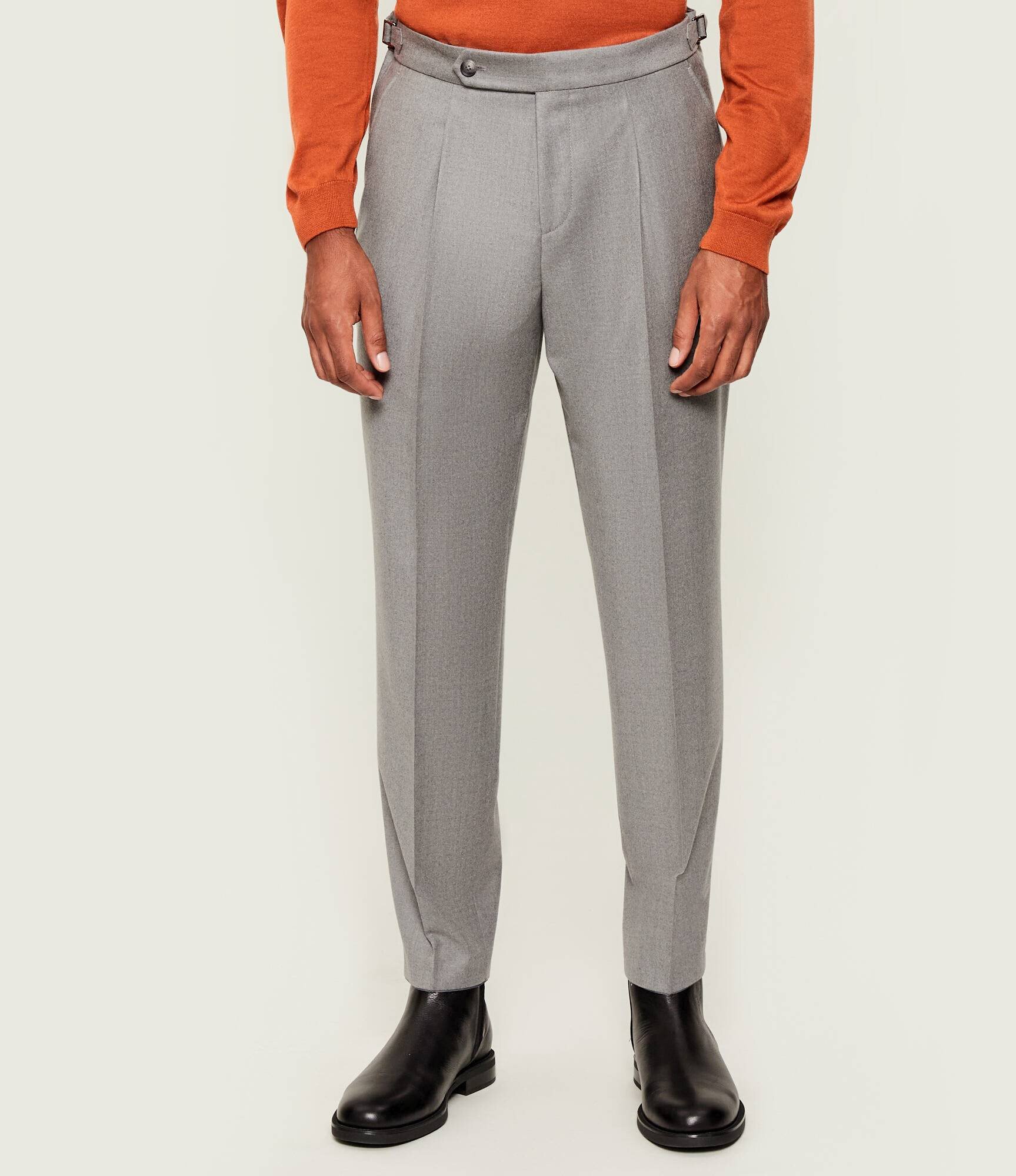 BOSS BLACK De lână pantaloni C-Perino-PL-DTL-254 | Relaxed fit