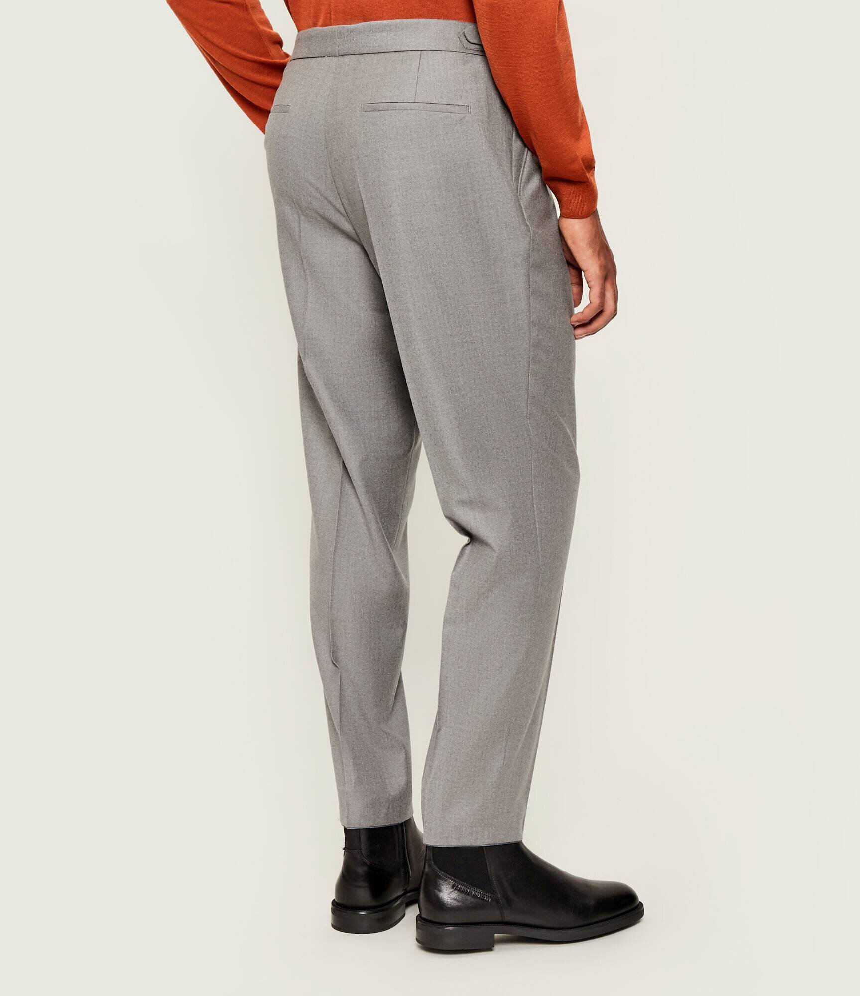 BOSS BLACK De lână pantaloni C-Perino-PL-DTL-254 | Relaxed fit