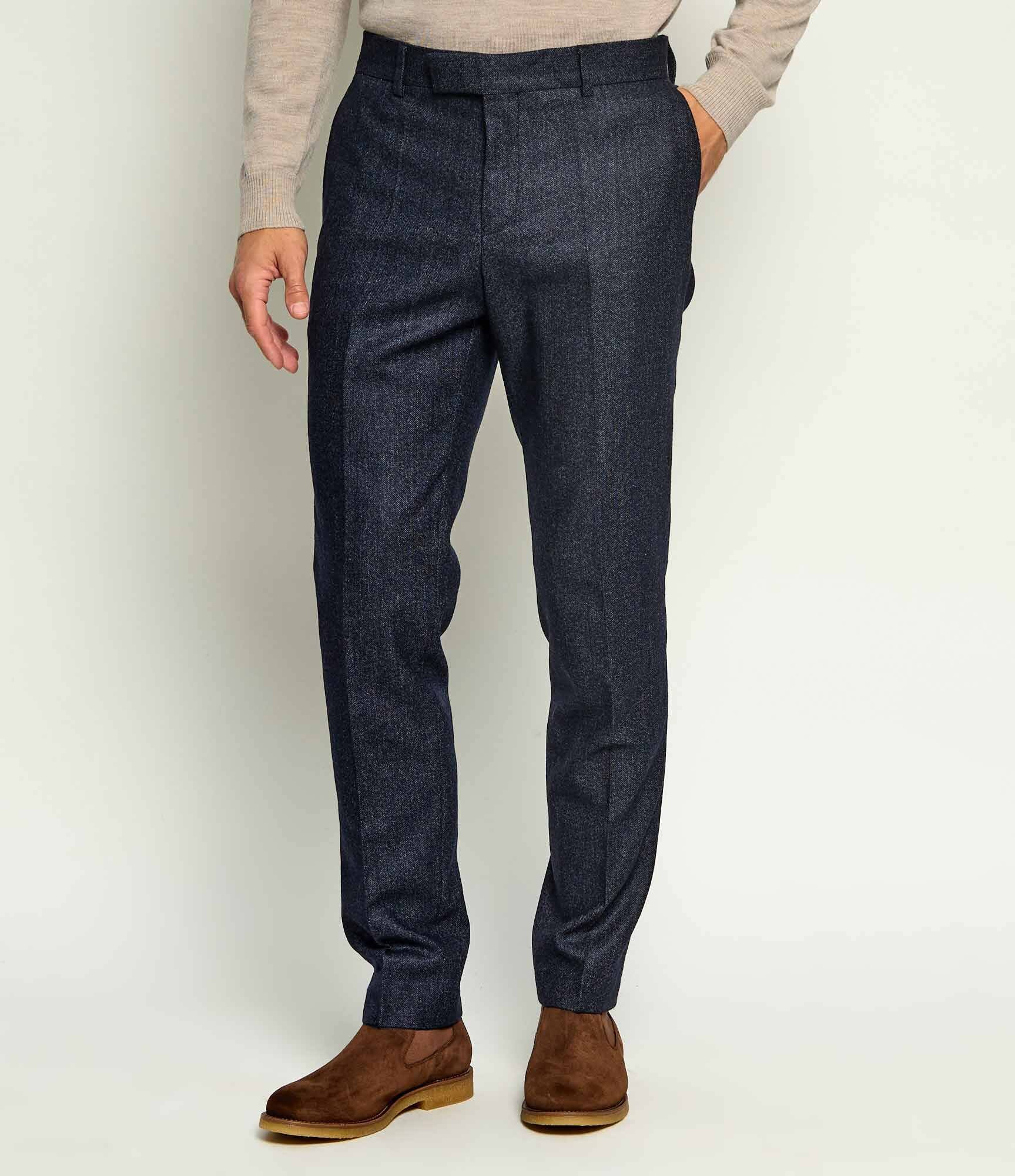 BOSS BLACK De lână pantaloni H-Genius-263 | Slim Fit cu adaos de cașmir
