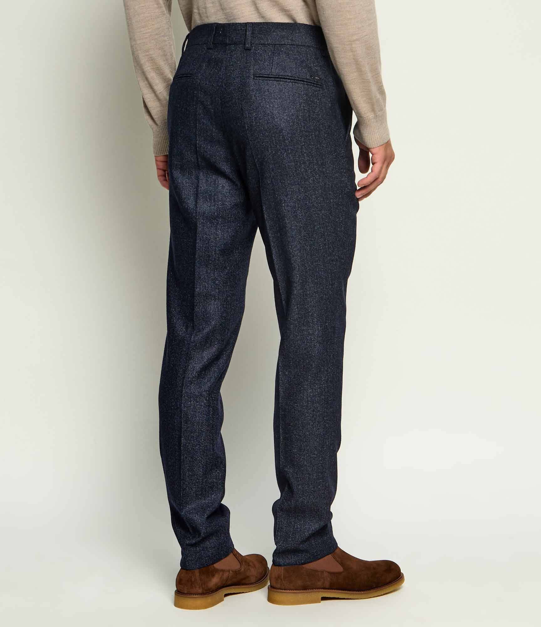 BOSS BLACK De lână pantaloni H-Genius-263 | Slim Fit cu adaos de cașmir