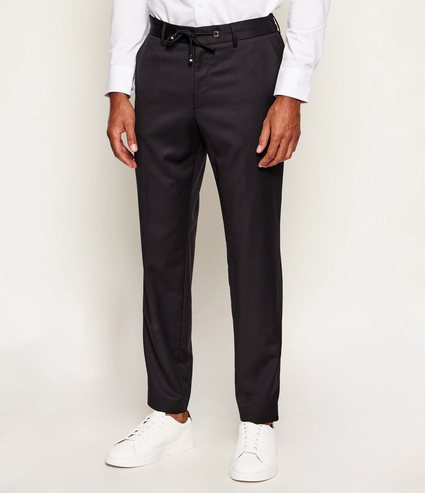 BOSS BLACK de lână pantaloni h-genius-ds-b1 | slim fit