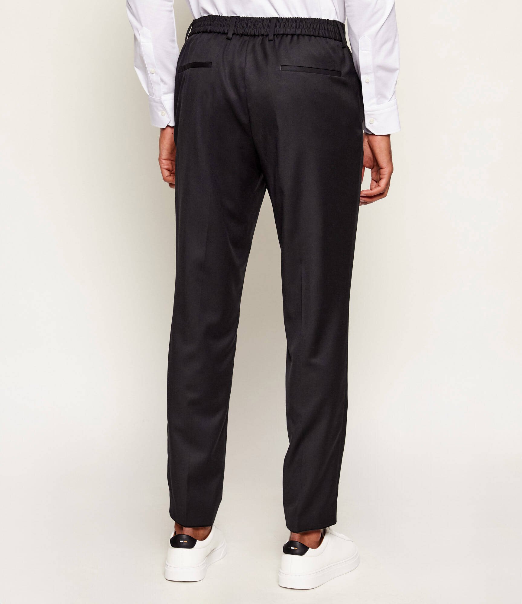 BOSS BLACK de lână pantaloni h-genius-ds-b1 | slim fit