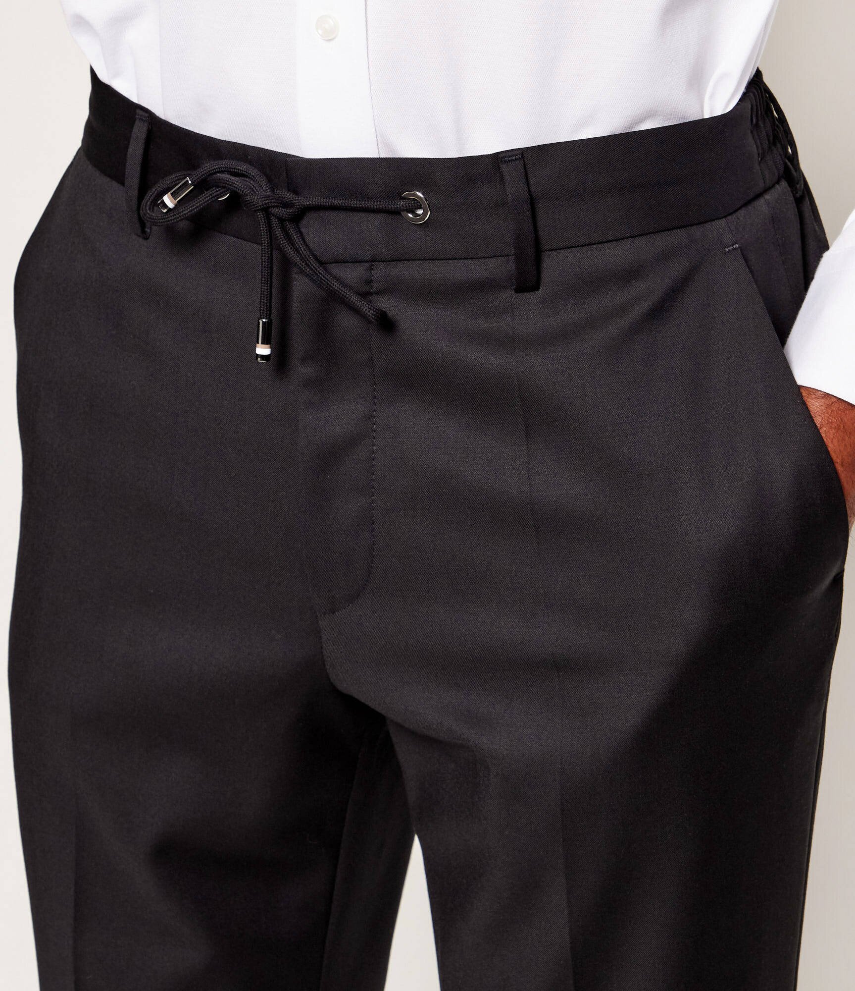 BOSS BLACK de lână pantaloni h-genius-ds-b1 | slim fit