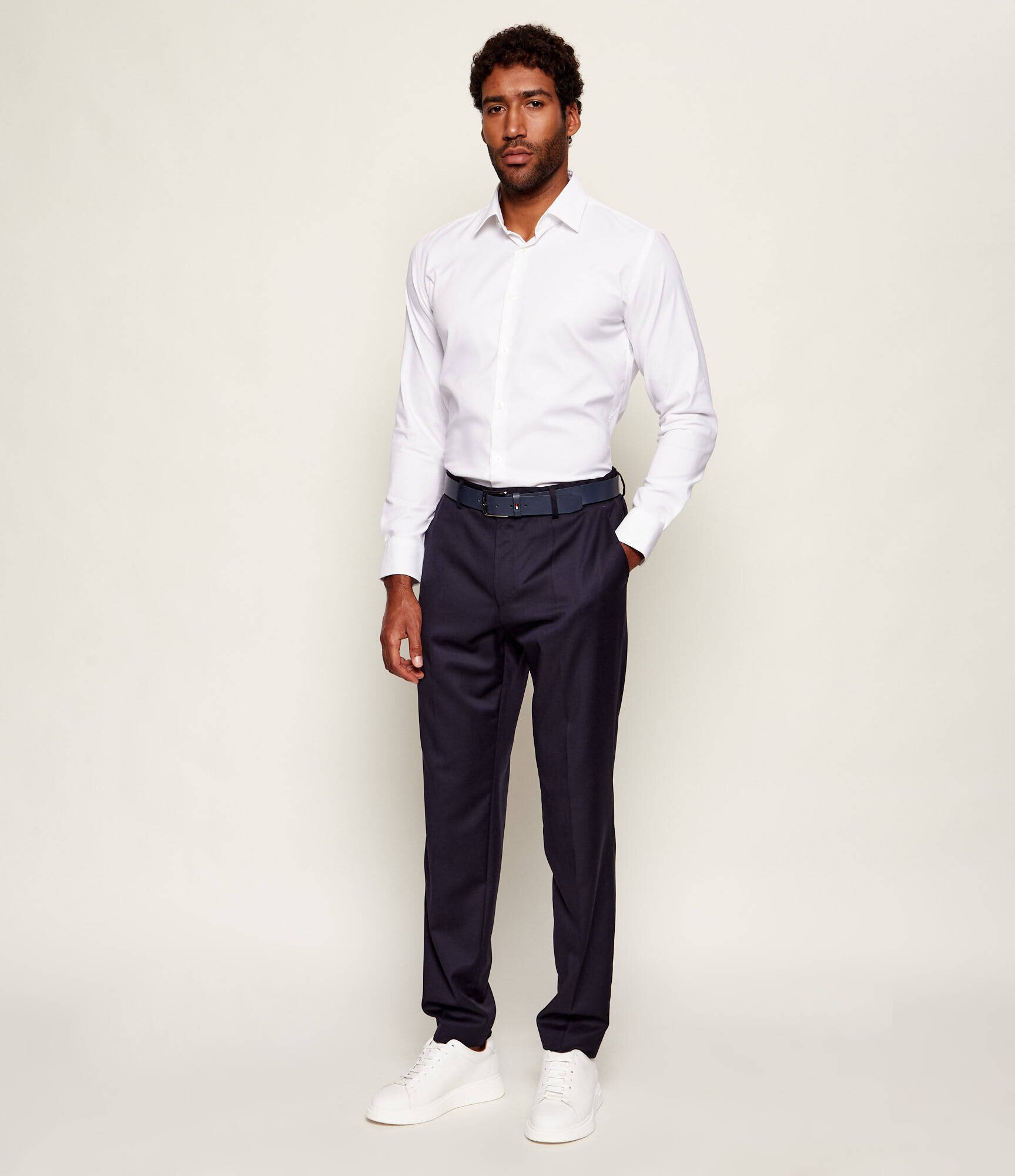 BOSS BLACK De lână pantaloni H-Genius-DS-B1 | Slim Fit