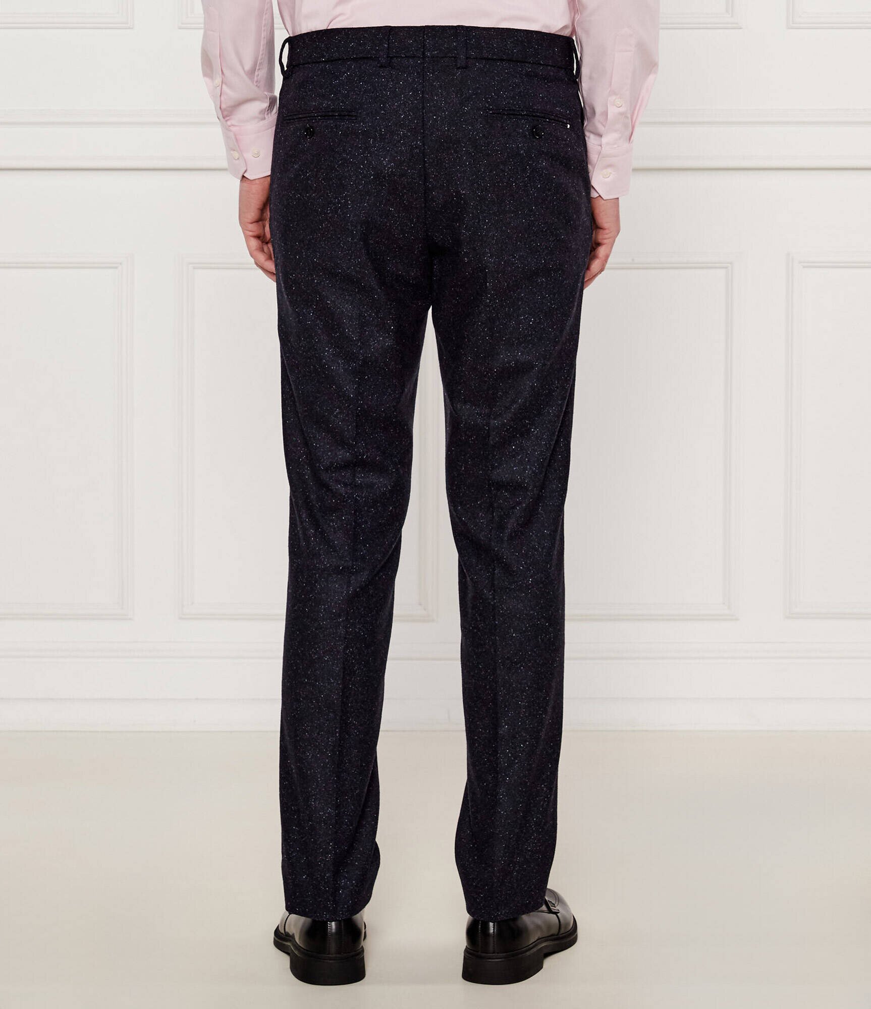 BOSS BLACK De lână pantaloni H-Genius-DTL-243 | Slim Fit cu adaos de mătase