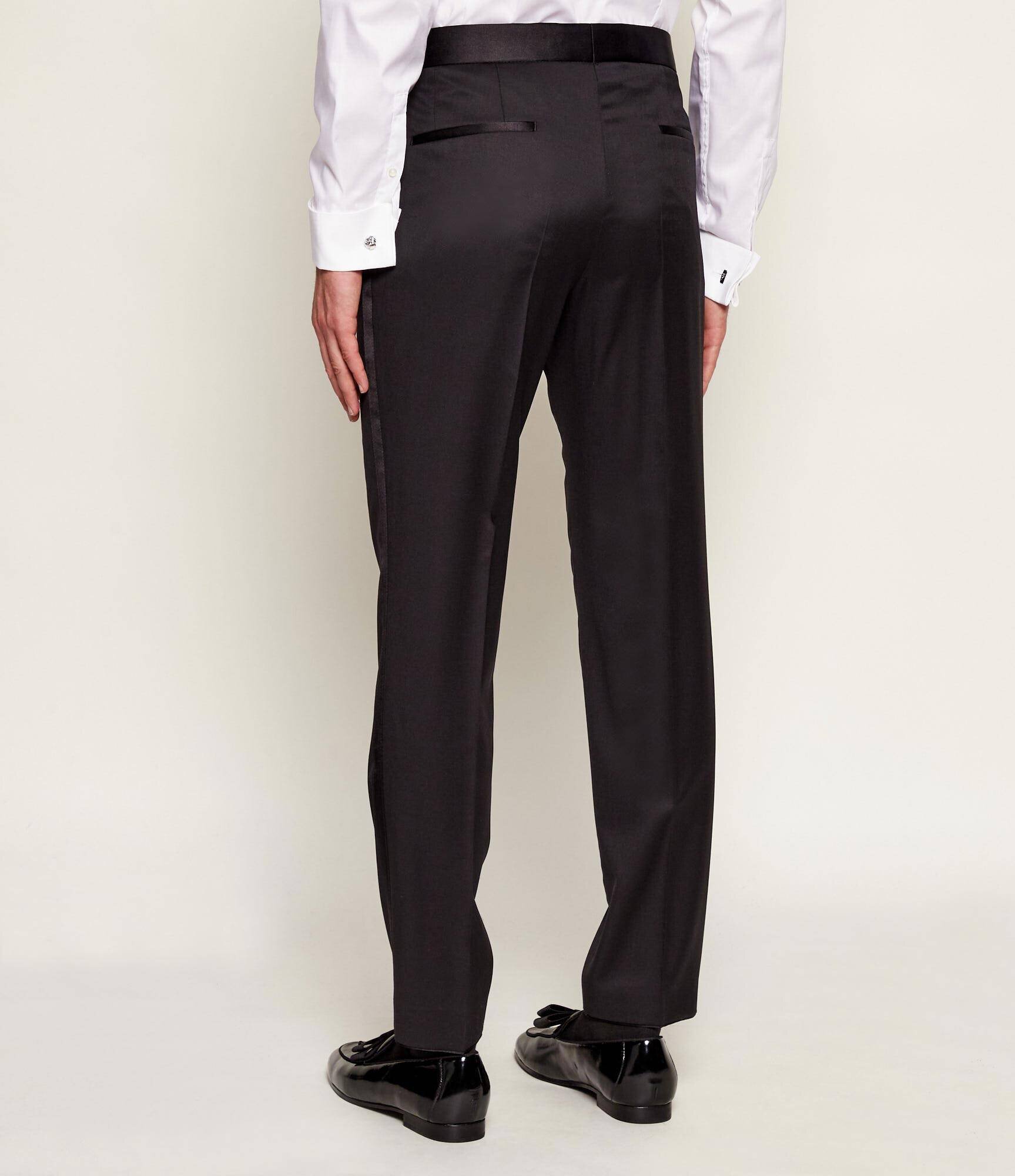 BOSS BLACK De lână pantaloni H-GENIUS-TUX-B1 | Slim Fit cu adaos de mătase