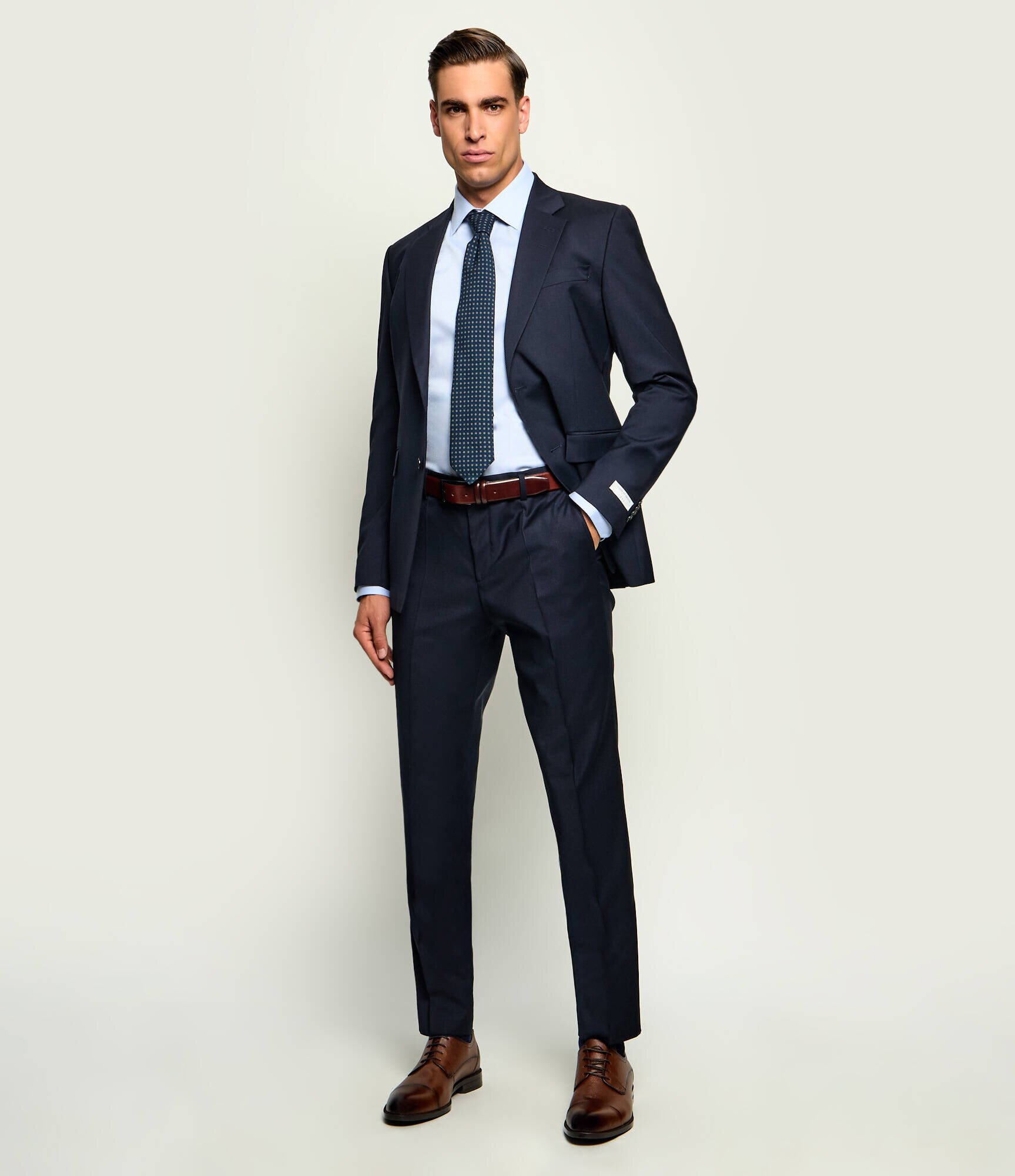 BOSS BLACK De lână pantaloni H-George-263 | Slim Fit