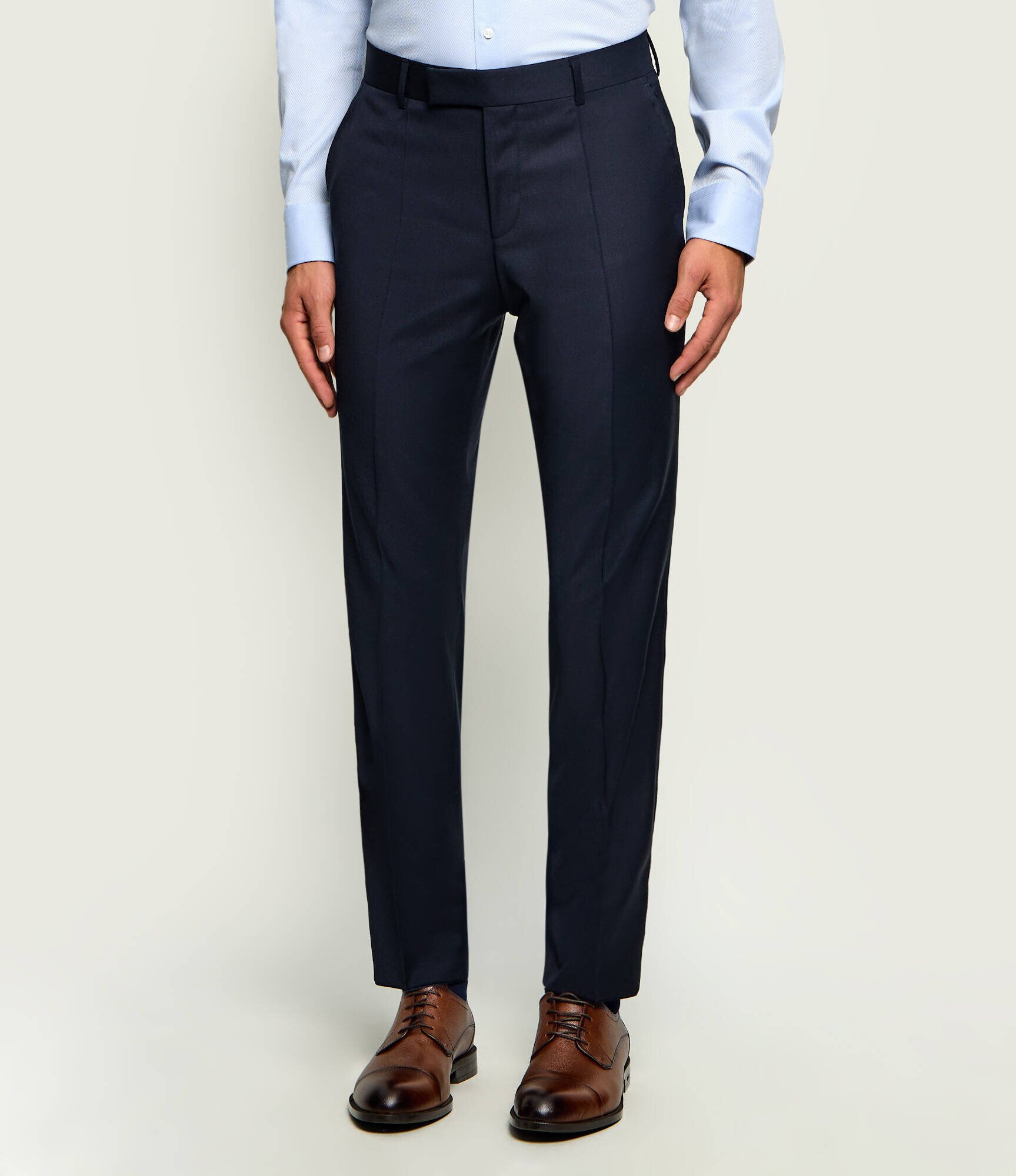 BOSS BLACK De lână pantaloni H-George-263 | Slim Fit