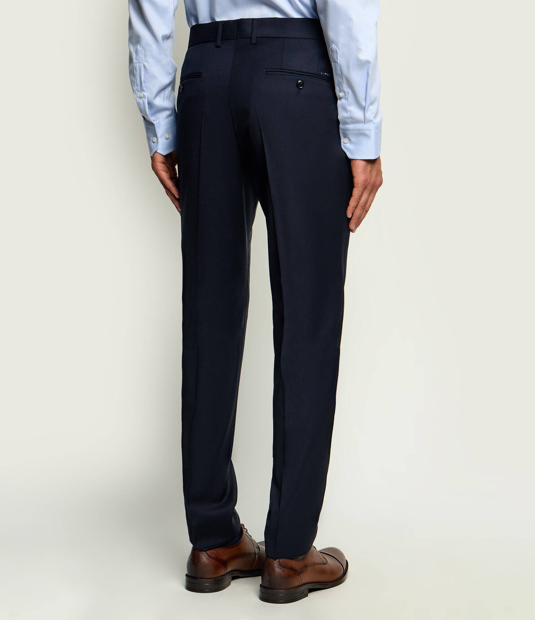 BOSS BLACK De lână pantaloni H-George-263 | Slim Fit