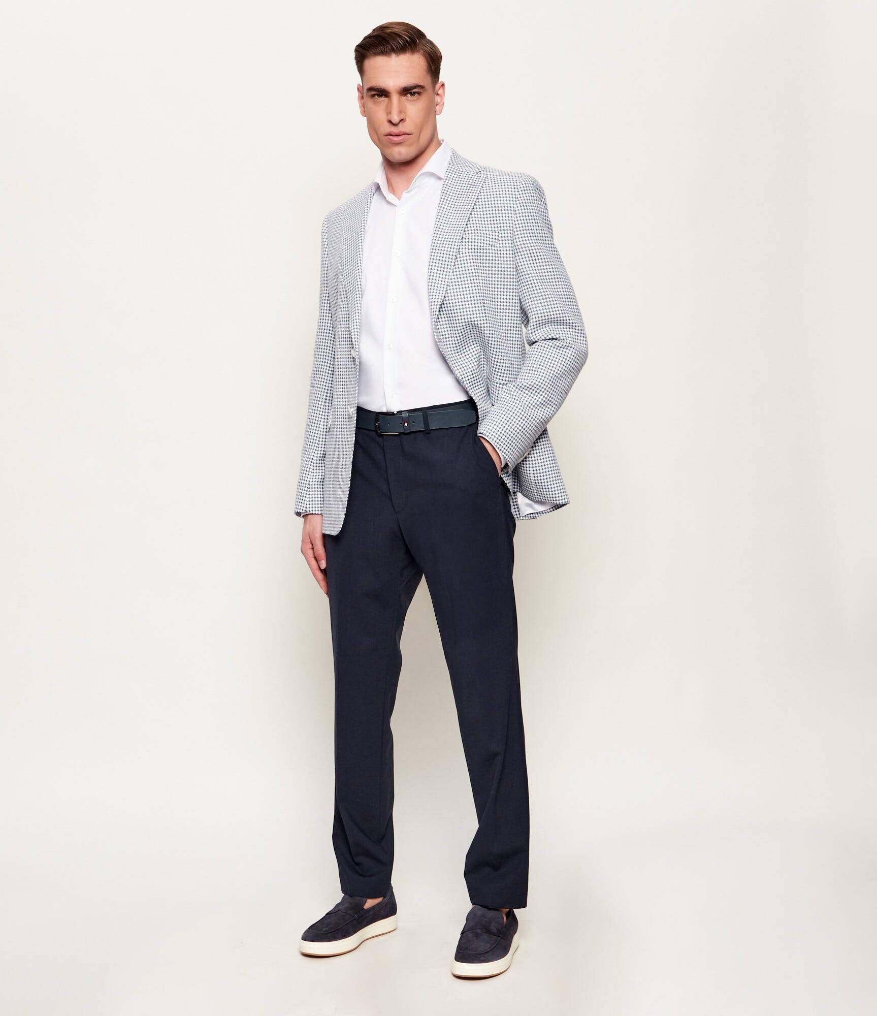 BOSS BLACK de lână pantaloni h-lenon-mm-224 | regular fit