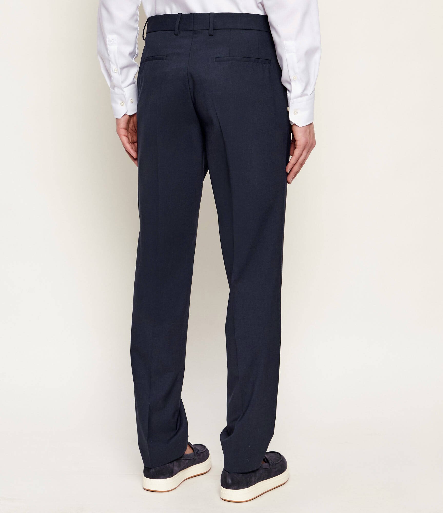 BOSS BLACK de lână pantaloni h-lenon-mm-224 | regular fit