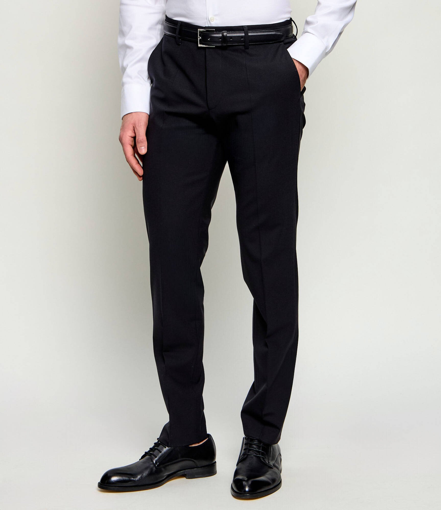 BOSS BLACK de lână pantaloni h-lenon-mm-224 | regular fit