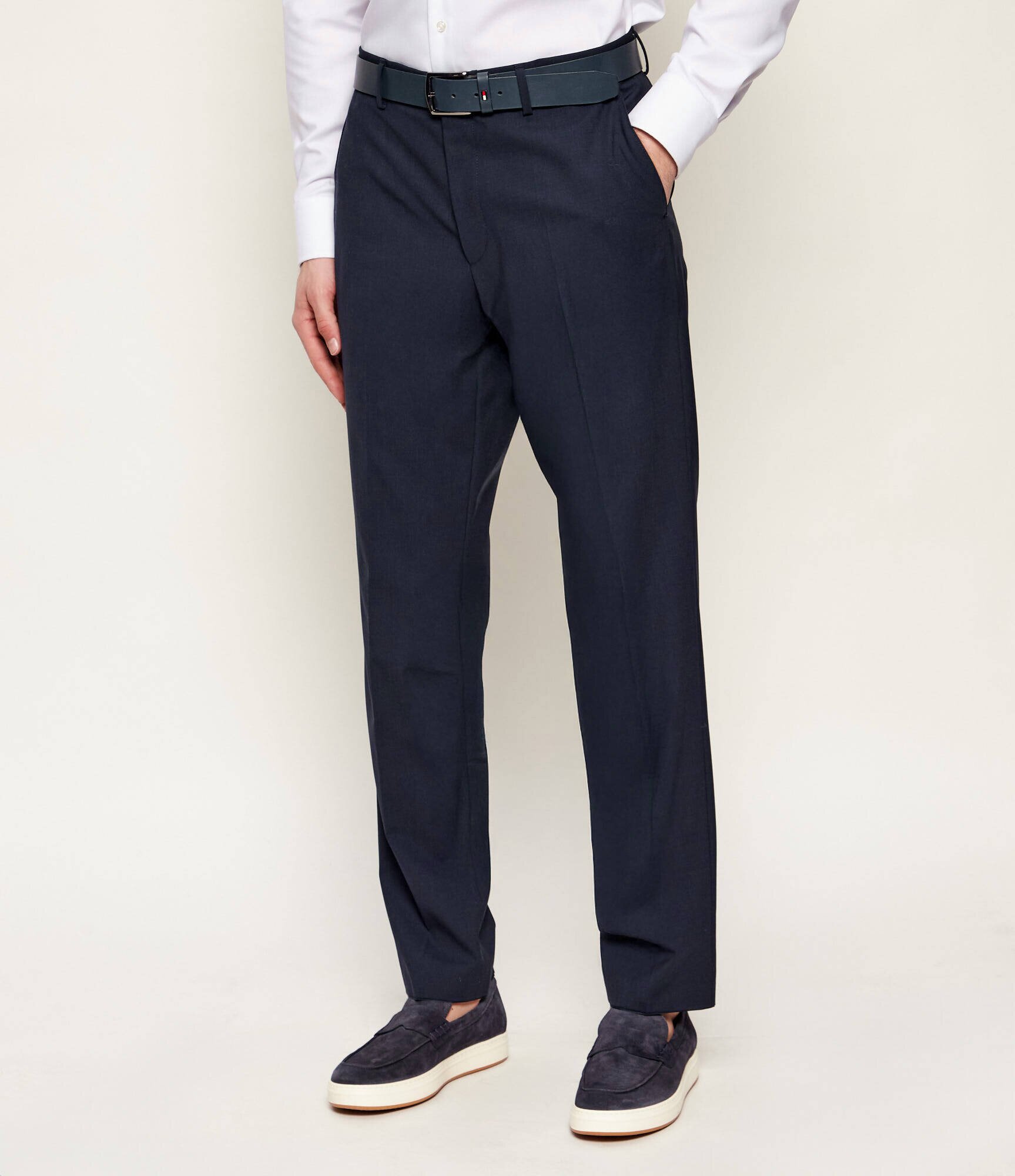 BOSS BLACK de lână pantaloni h-lenon-mm-224 | regular fit