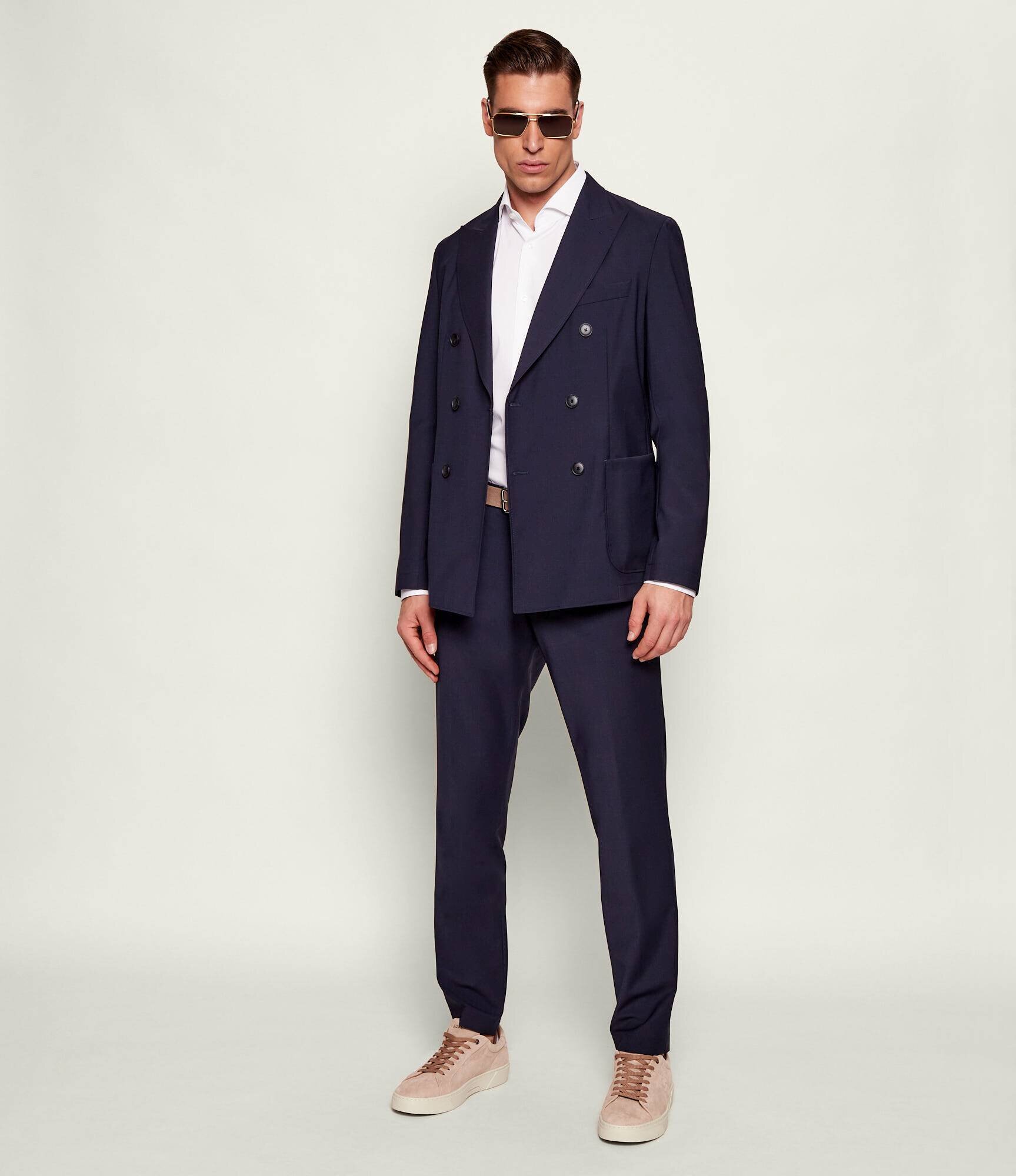 BOSS BLACK De lână pantaloni P-Genius-CW-WG-261 | Slim Fit