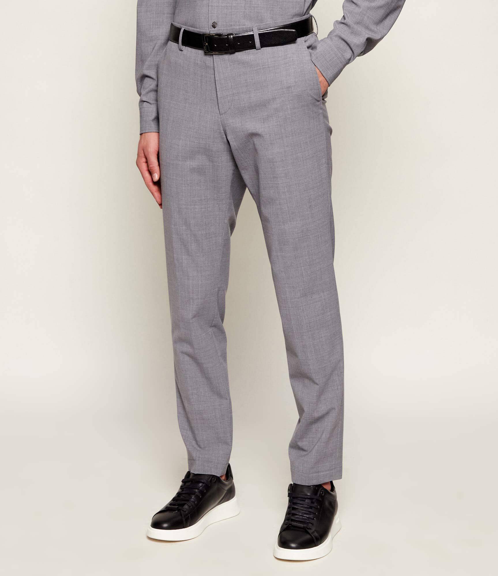 BOSS BLACK De lână pantaloni P-Genius-CW-WG-261 | Slim Fit