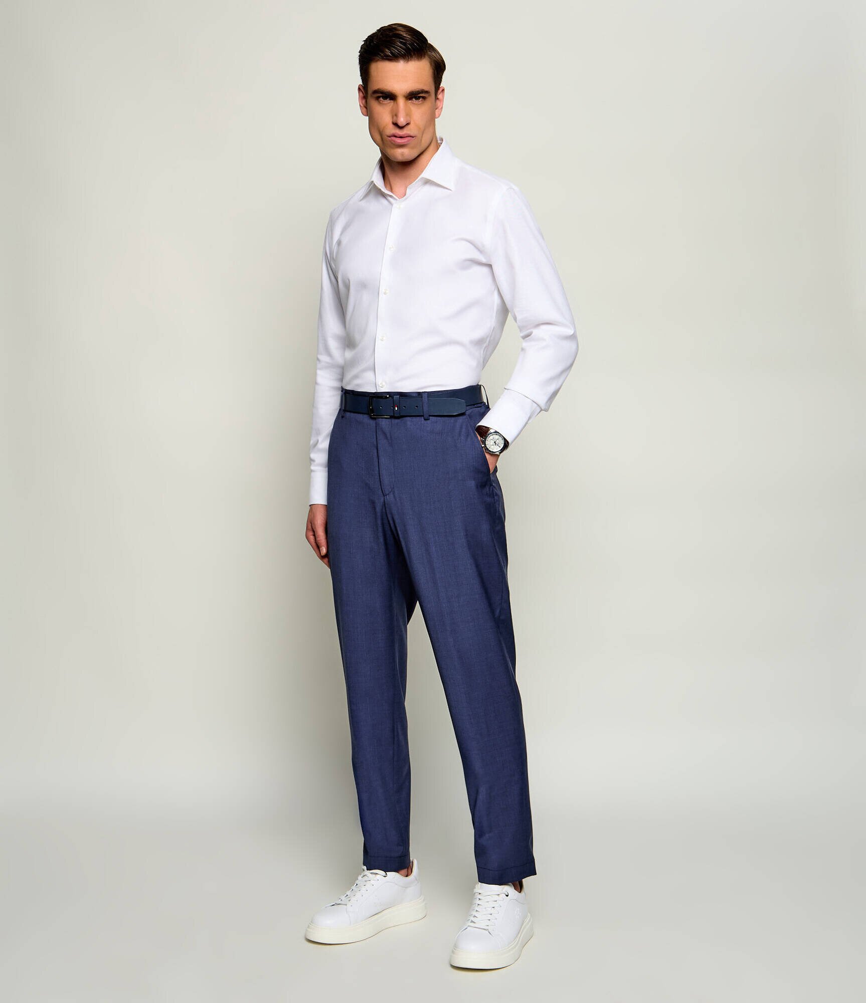 BOSS BLACK De lână pantaloni P-Perin-C﻿W-WG-262 | Tapered fit