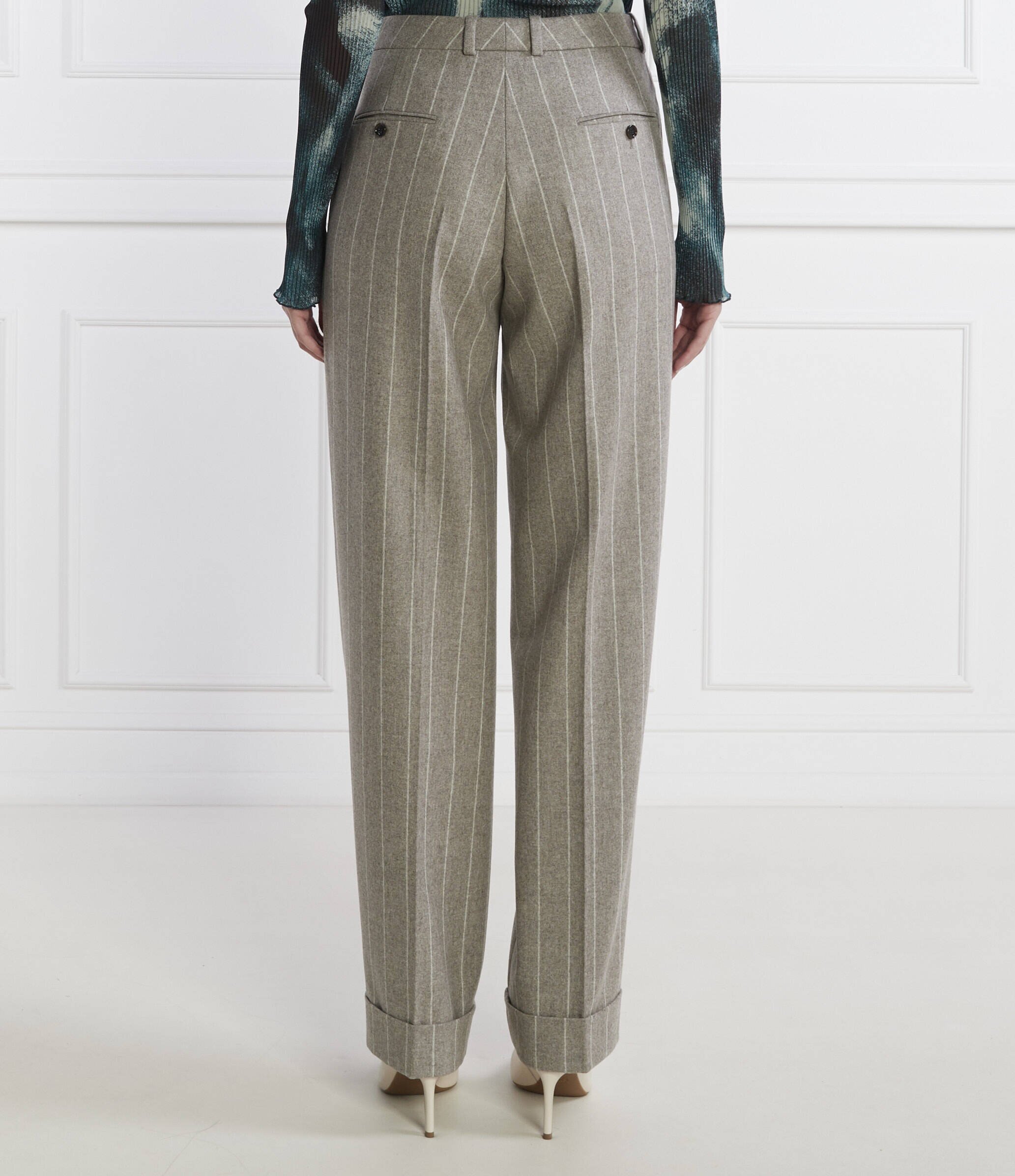 BOSS BLACK De lână pantaloni Taleco | Relaxed fit