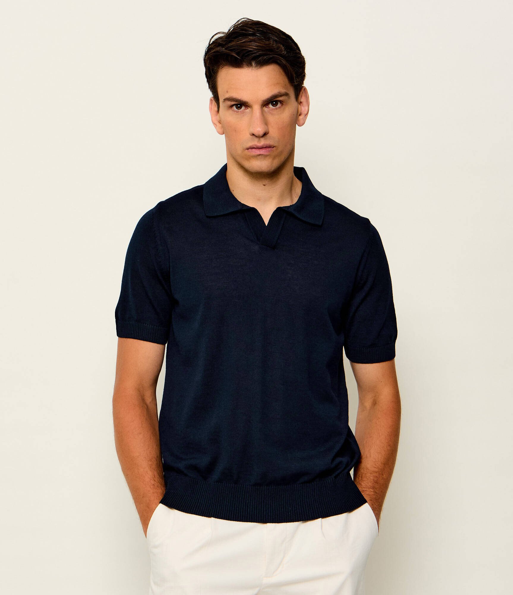 BOSS BLACK De lână polo H-Lantoni | regular fit